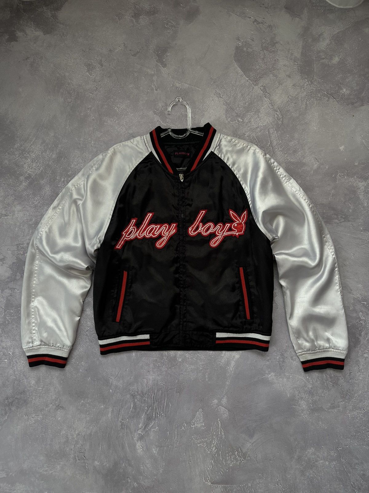 Playboy Vintage Playboy Big Logo Jacket Black Size L / US 10 / IT 46 - 1 Thumbnail