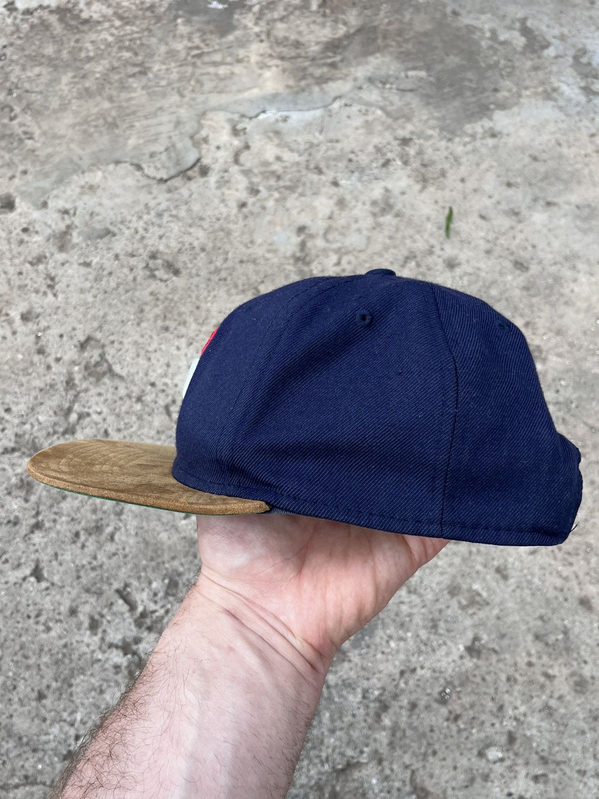 Palace Vintage Palace Skateboards Bunning Snapback Cap Navy/Tan Size ONE SIZE - 2 Thumbnail