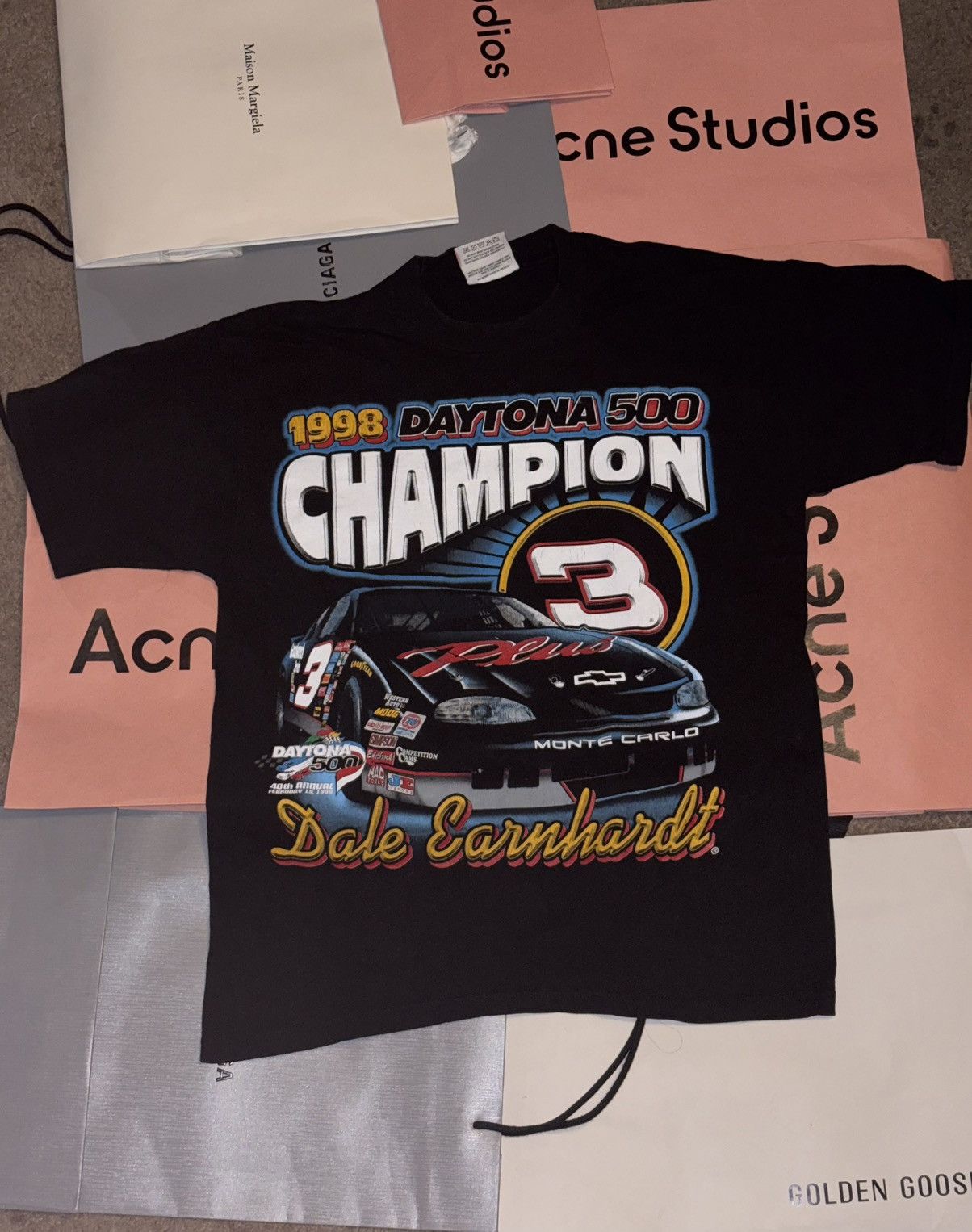 NASCAR Vintage 1998 Dale Earnhardt Daytona 500 t-shirt Size US M / EU 48-50 / 2 - 1 Thumbnail