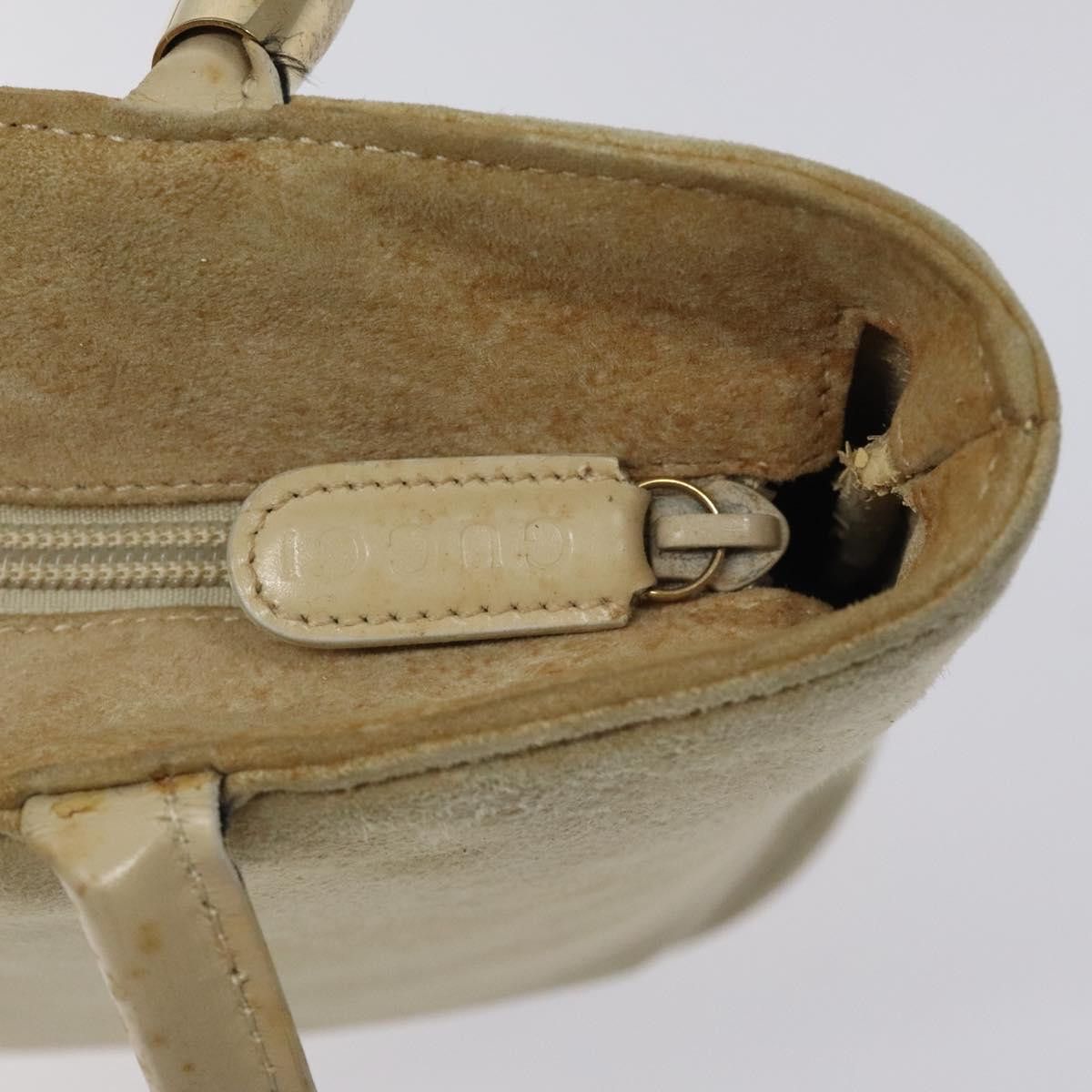 Gucci GUCCI Shoulder Bag Suede Beige Gold Size ONE SIZE - 15 Thumbnail