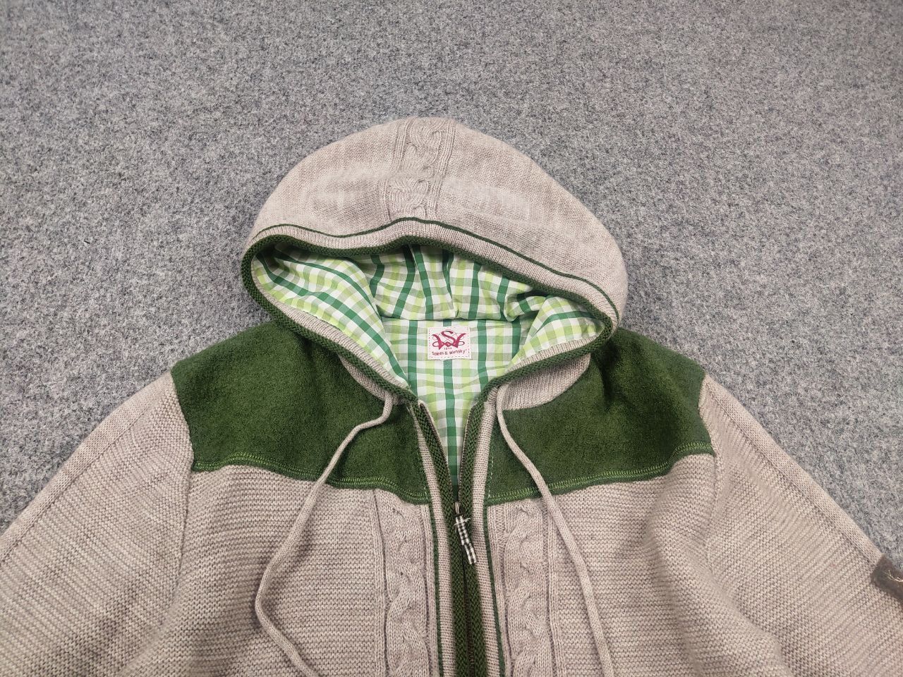 Vintage Spieth & Wensky German Design Knit Wool Blend Zip Hoodie Size US M / EU 48-50 / 2 - 5 Thumbnail