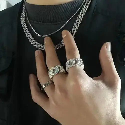 Jewelry Punk ring Size ONE SIZE - 2 Thumbnail