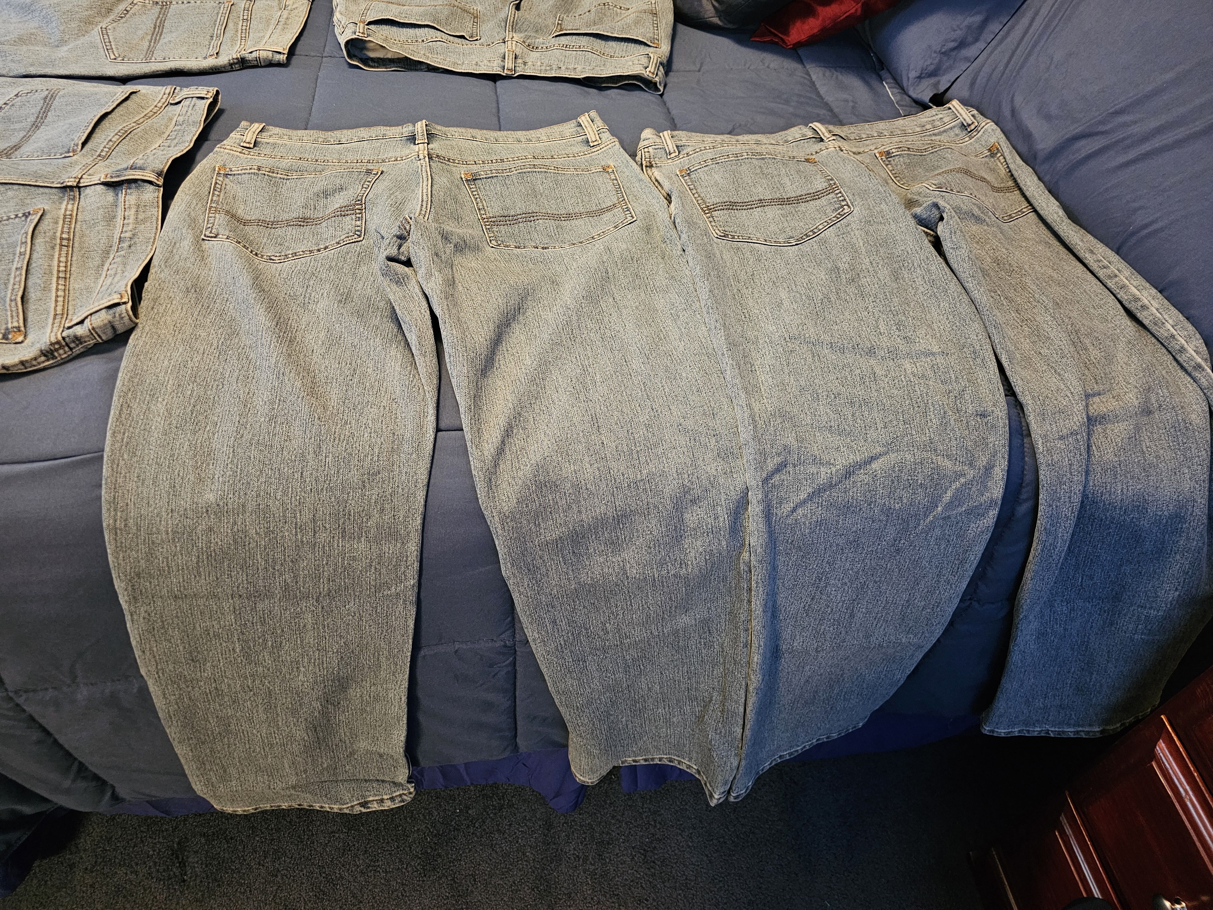 Redhead relaxed flex denim jeans mens light wash 34X32 lot of five Size US 34 / EU 50 - 7 Thumbnail