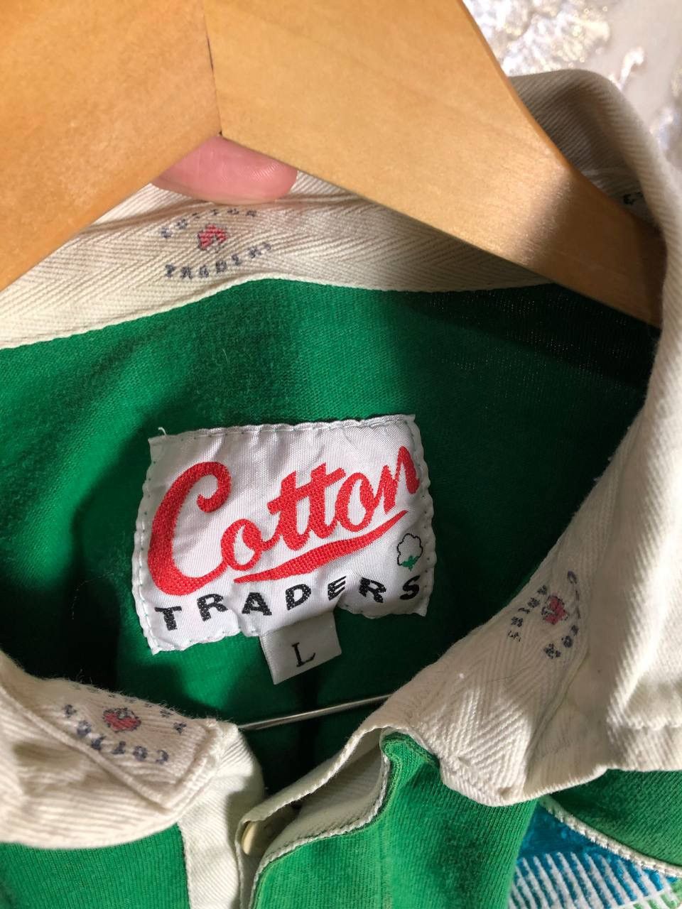 Cotton Traders VINTAGE COTTON TRADERS IRELAND RETRO RUGBY JERSEY Y2K 90s Size US L / EU 52-54 / 3 - 3 Thumbnail