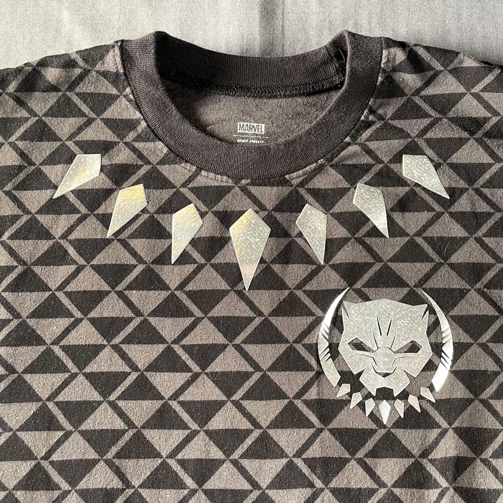 Vintage Marvel Black Panther Shirt Mens 2XL Spirit Jersey Wakanda Forever Long Sleeve Size US XXL / EU 58 / 5 - 2 Thumbnail