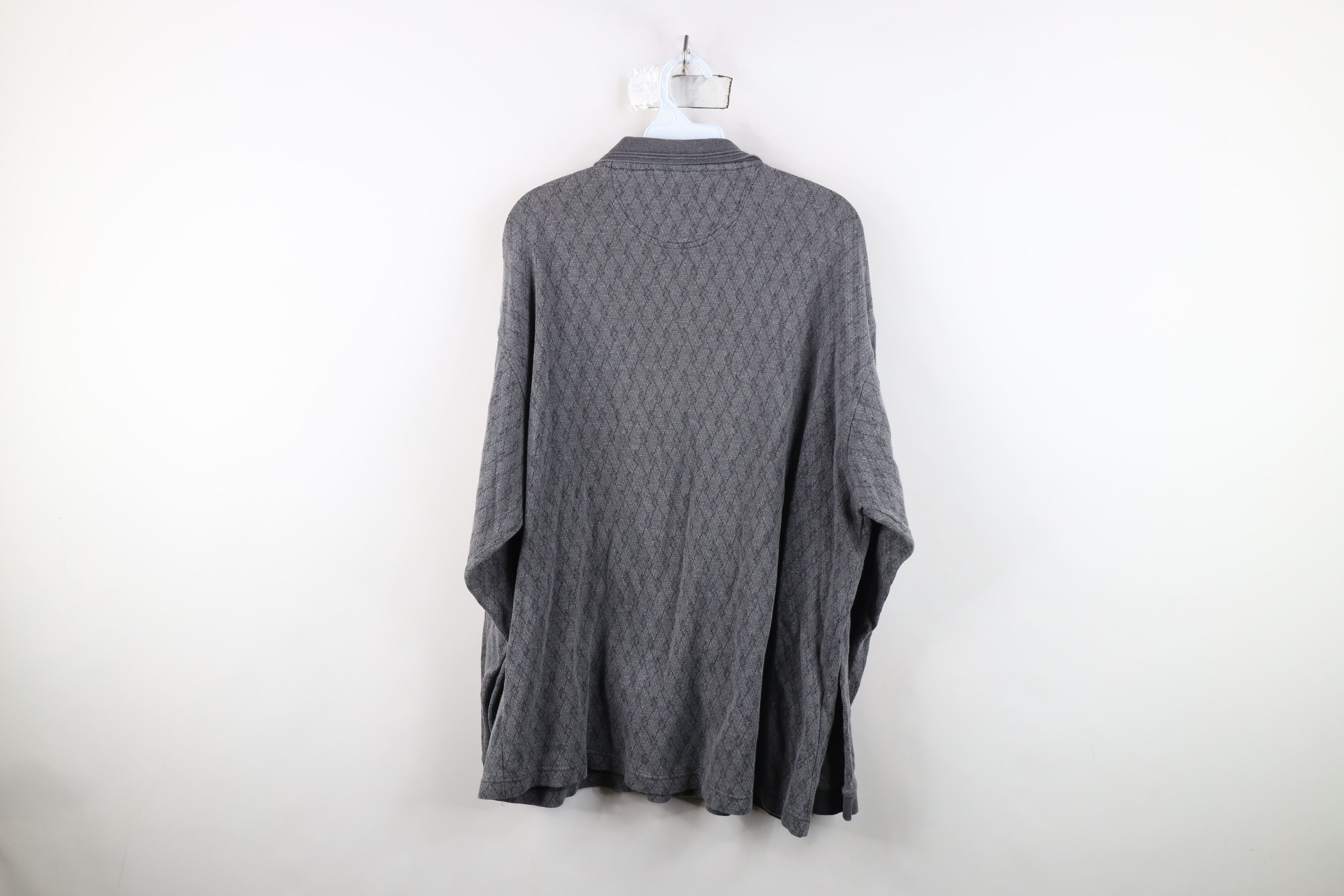 Vintage Vintage Streetwear Diamond Knit Long Sleeve Rugby Polo Size US L / EU 52-54 / 3 - 10 Thumbnail