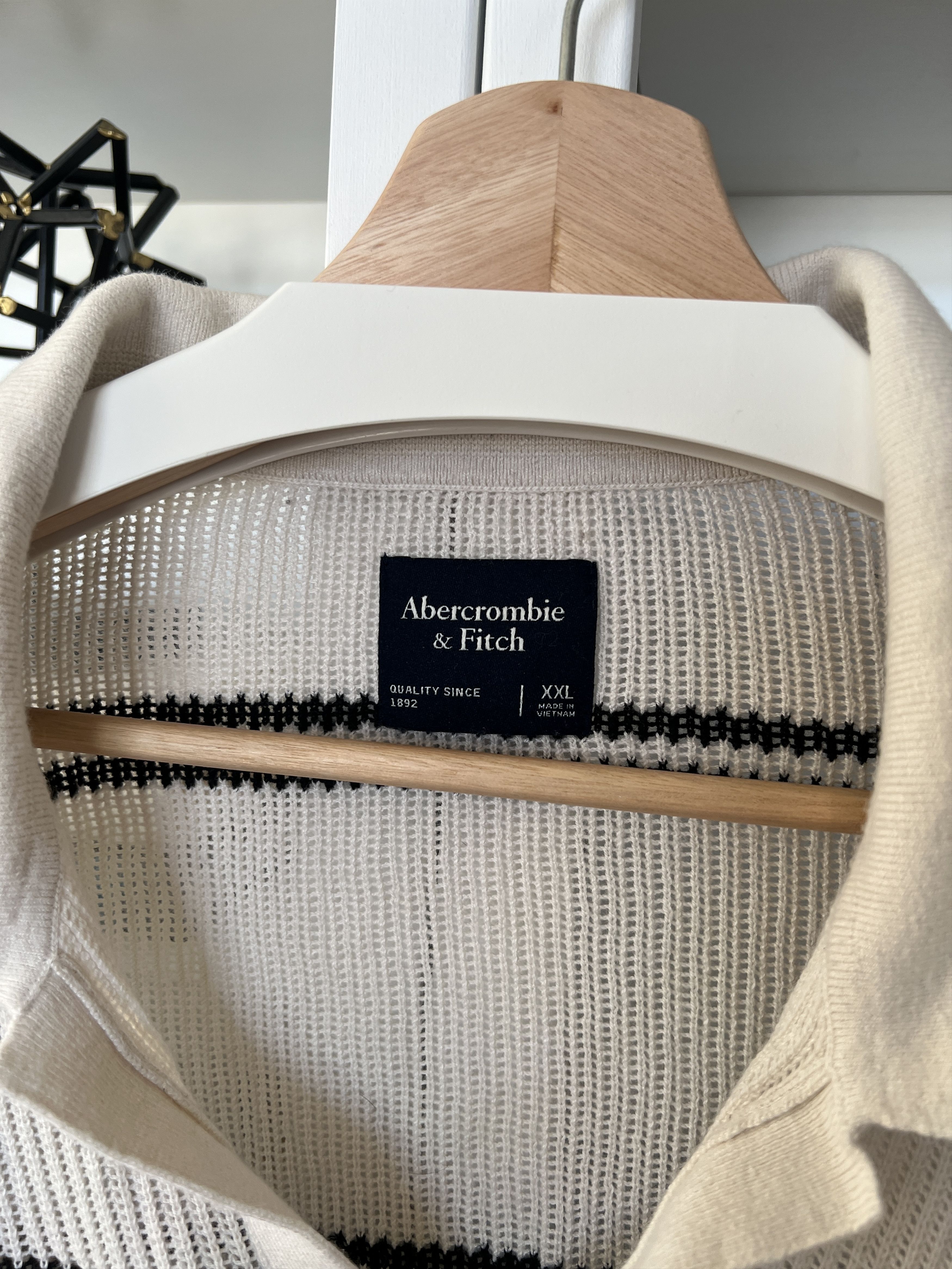 Abercrombie & Fitch Shaker Stitch Johnny Collar Polo Size US XXL / EU 58 / 5 - 3 Thumbnail