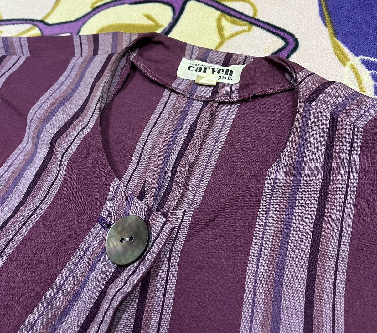 Carven × Vintage Vintage Coordonnes CARVEN PARIS Shirt Size L / US 10 / IT 46 - 8 Thumbnail