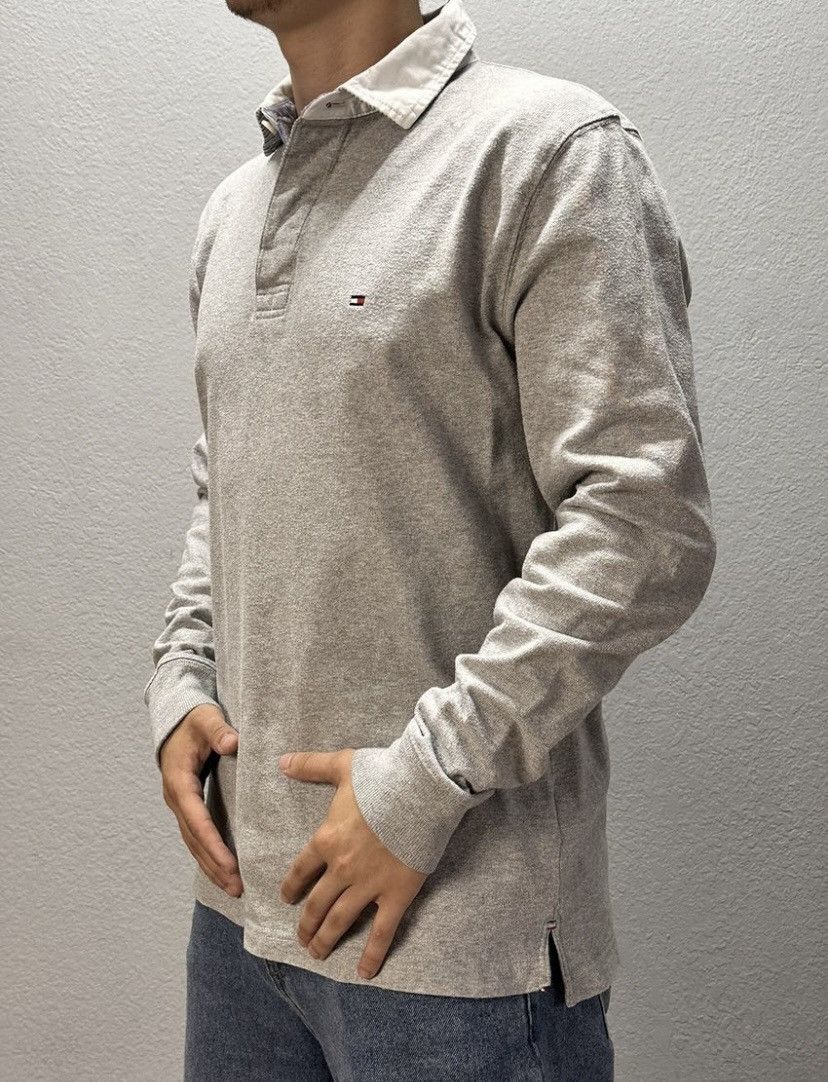 Tommy Hilfiger × Vintage Tommy Hilfiger Rugby Long Sleeve Vintage Size US L / EU 52-54 / 3 - 1 Thumbnail