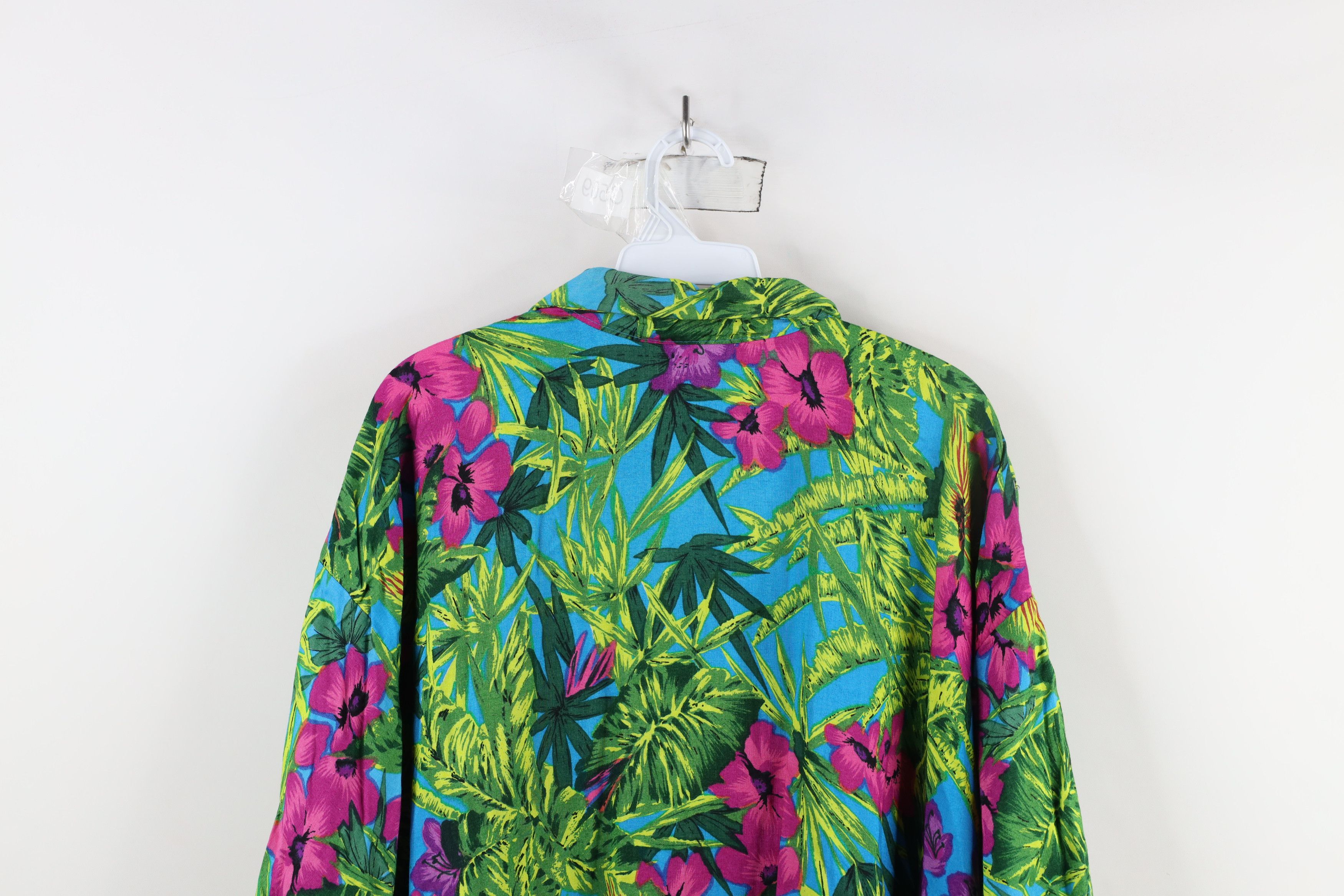 Vintage Vintage 90s Streetwear Luau Hawaiian Party Button Shirt Size XXL / US 16-18 / IT 52-54 - 12 Thumbnail