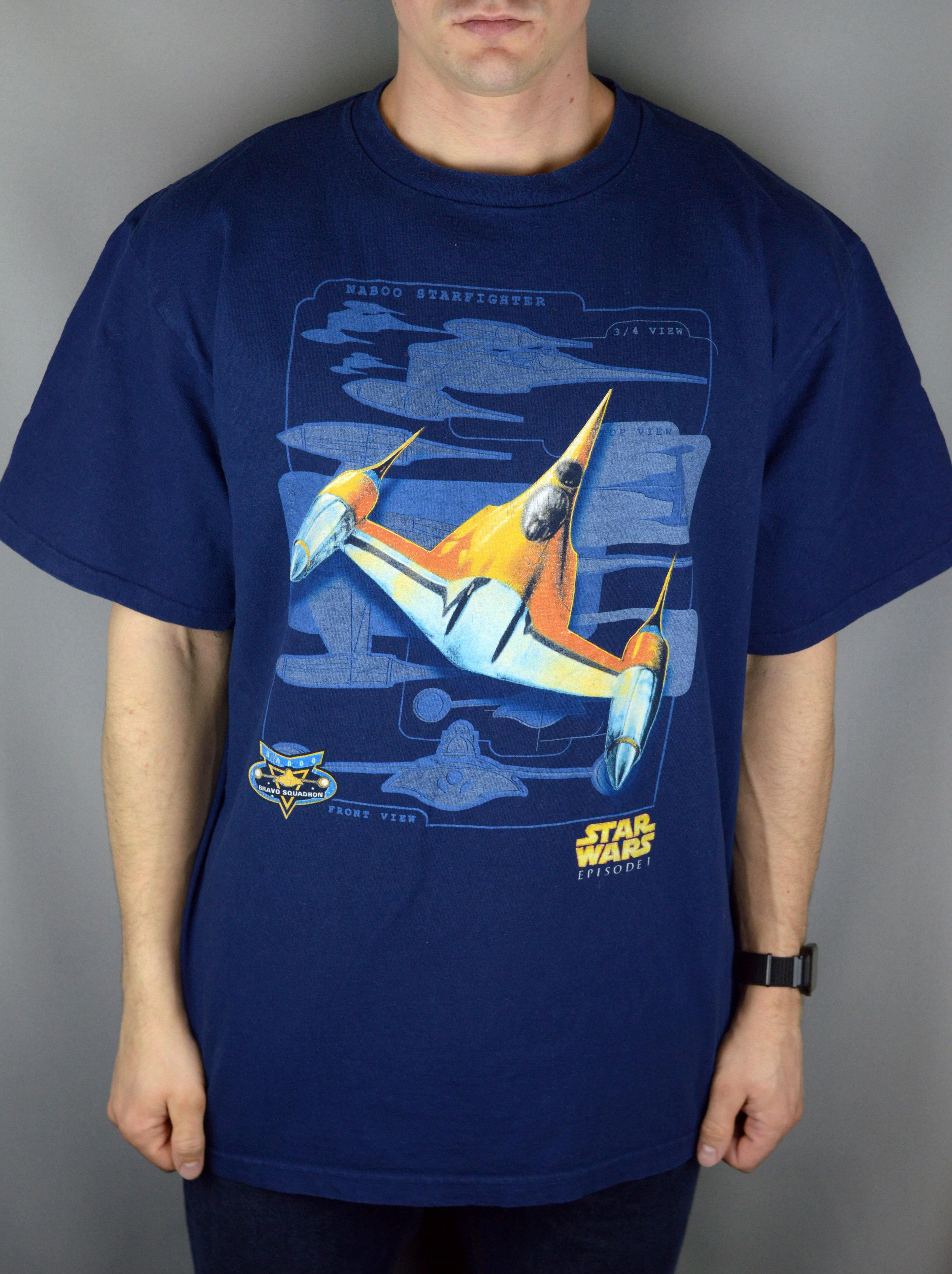 Star Wars × Vintage Vintage Star Wars Lucas Film 90s t shirt Size US XL / EU 56 / 4 - 1 Thumbnail