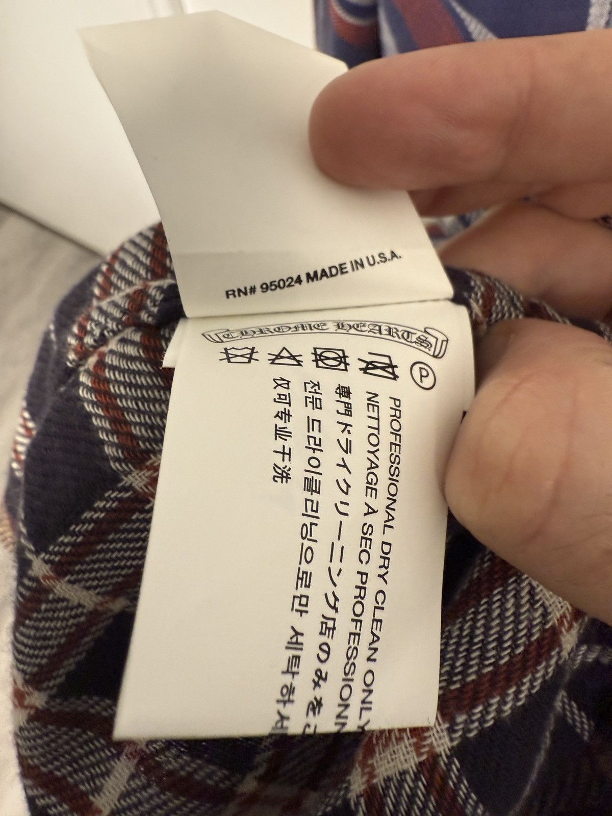Chrome Hearts Chrome Hearts Leather Cross Patch Flannel Size US L / EU 52-54 / 3 - 8 Thumbnail