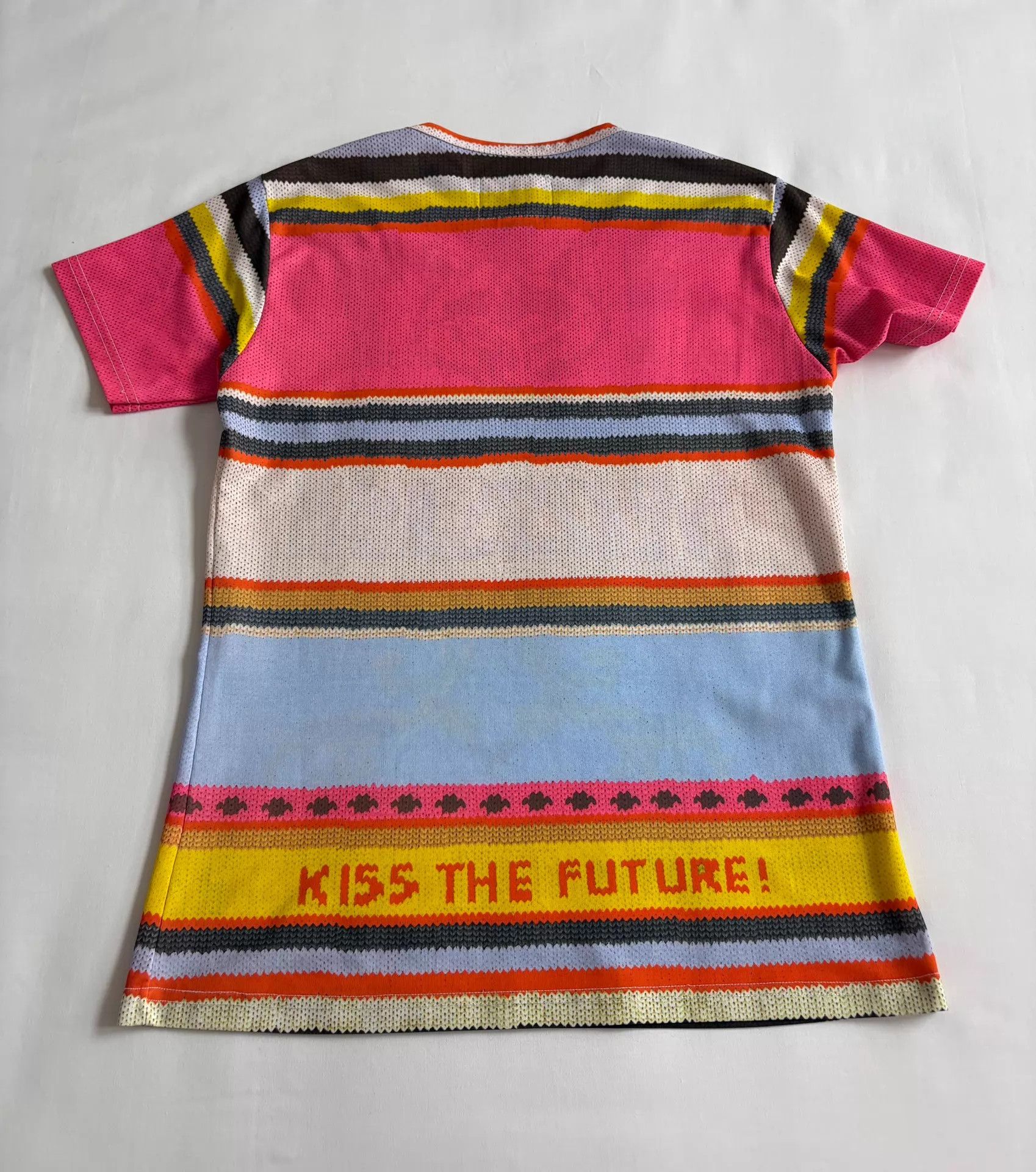 Walter Van Beirendonck WVB 1998 Vtg Striped Wolf Head Kiss the Future Tee Size M / US 6-8 / IT 42-44 - 7 Thumbnail