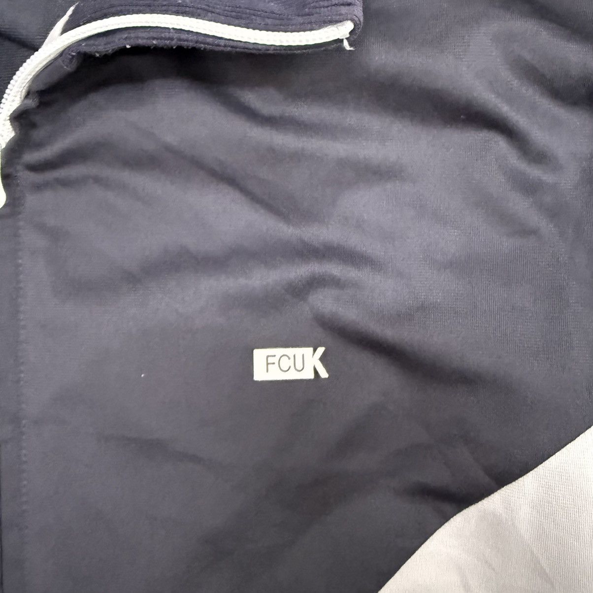 FCUK FCUK Track Jacket Jersey Two-Tone Y2K Gray/CW293 Size US L / EU 52-54 / 3 - 5 Thumbnail