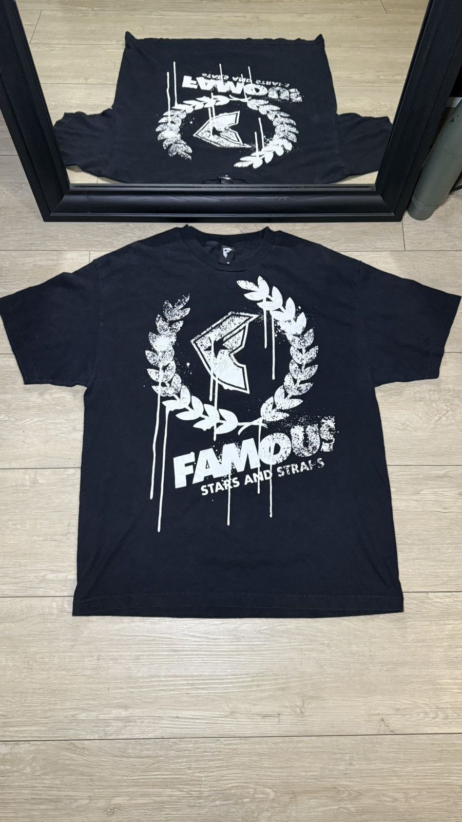 Famous Stars And Straps Vintage / Y2K Famous Stars And Straps Dripping Logo Shirt Size US XL / EU 56 / 4 - 1 Thumbnail