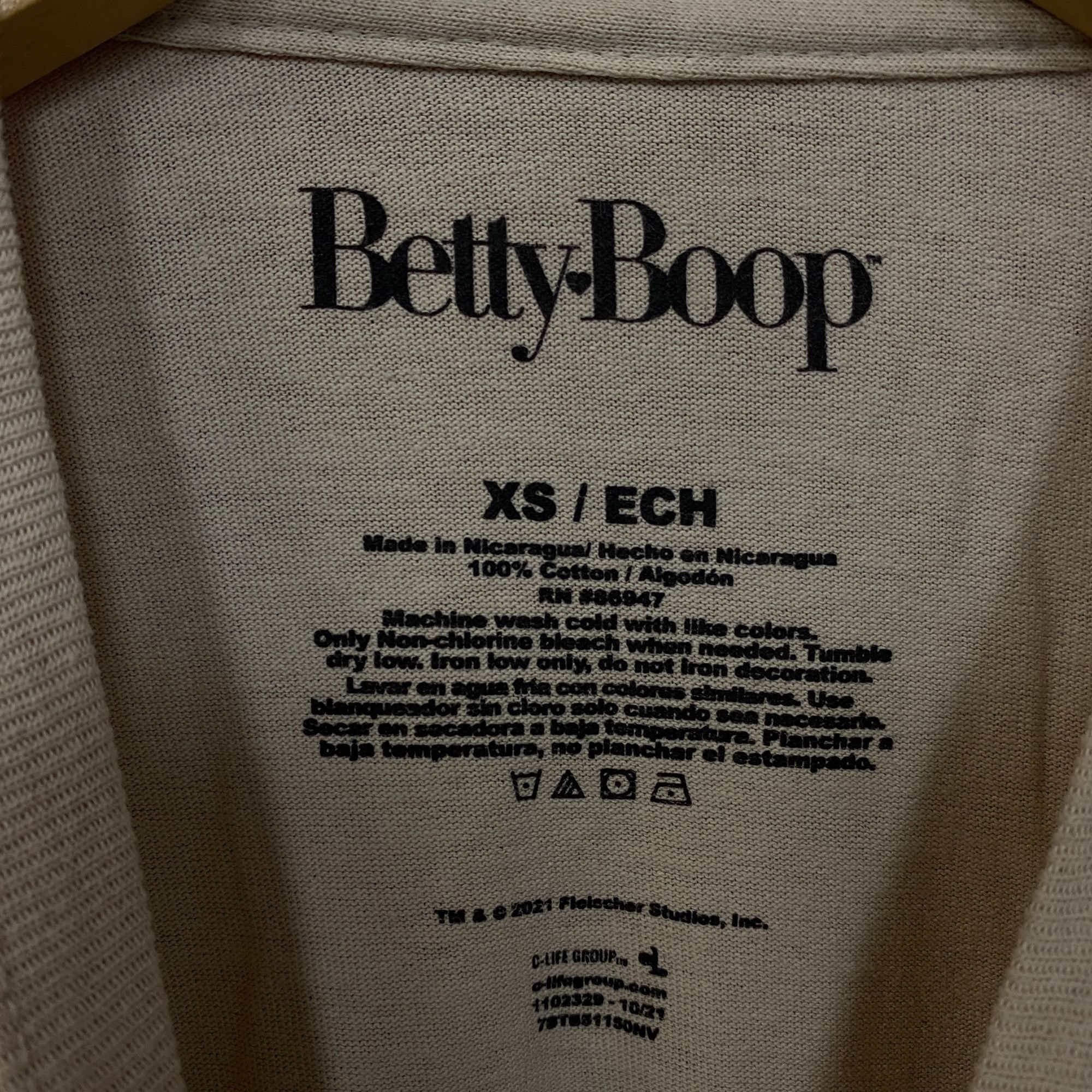 Other Betty Boop Retro Cartoon Long Sleeve T-Shirt Extra Small Size US XS / EU 42 / 0 - 4 Thumbnail