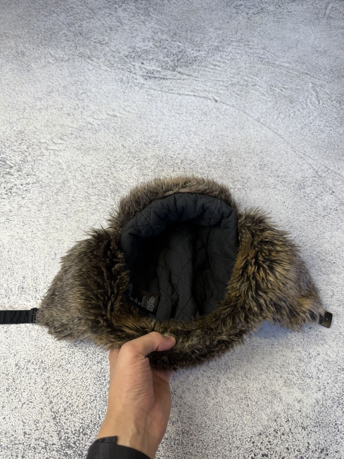 Vintage Ushanka Trapper Hat Furry Mohair Fuzzy Fur Hat Y2K 90s rare Size ONE SIZE - 10 Thumbnail