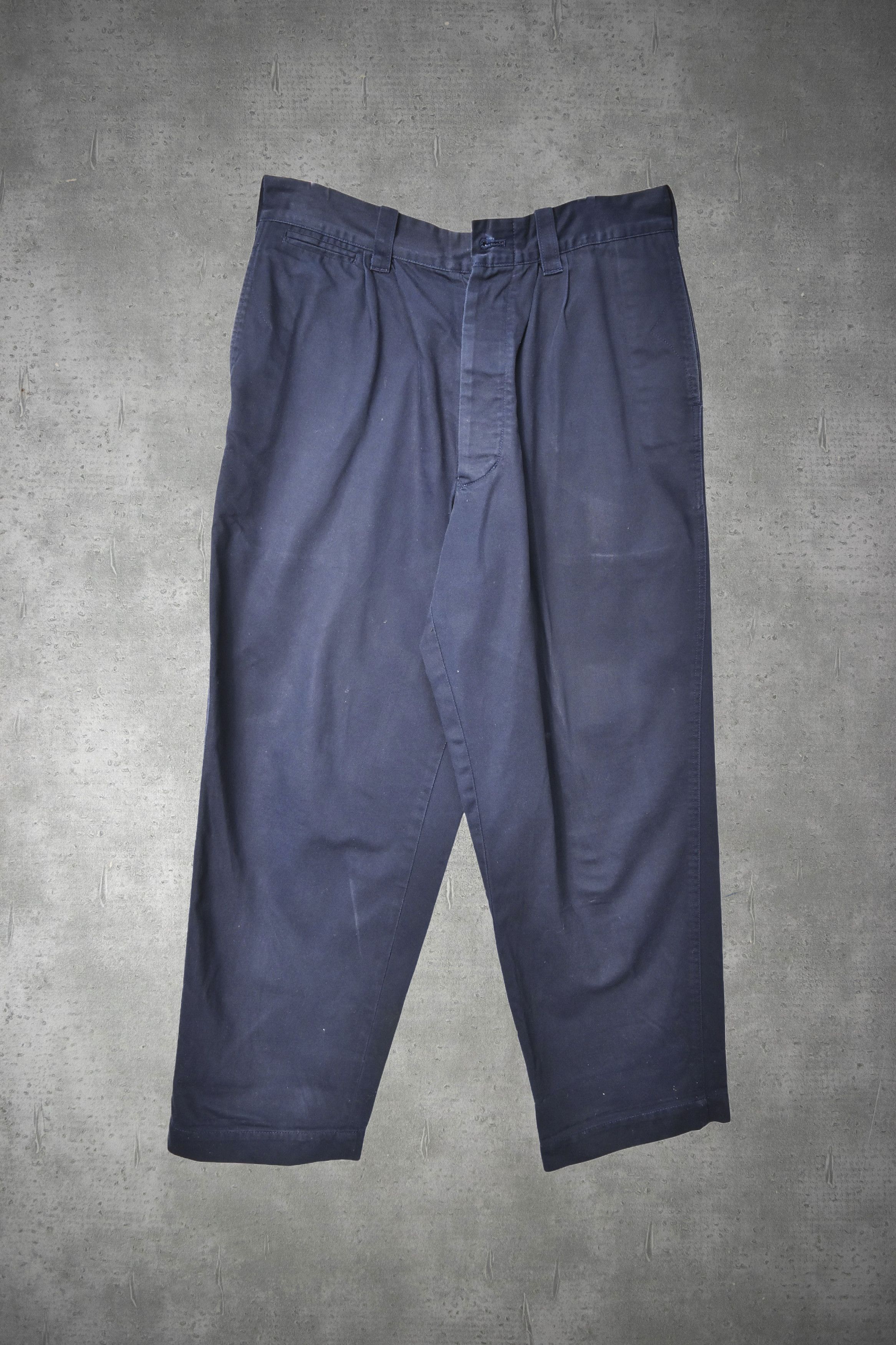 image of /wide Chino Slacks Pants/26488 - 690 55 in Navy, Men's (Size 31)