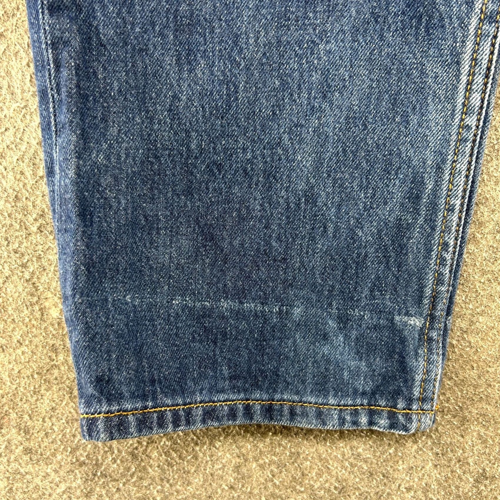 Levi's VINTAGE Levi's 501 Jeans Mens 36x33 Blue Straight Regular Dark Wash Distressed Denim 5-Pocket Retro Mens Size US 36 / EU 52 - 5 Thumbnail