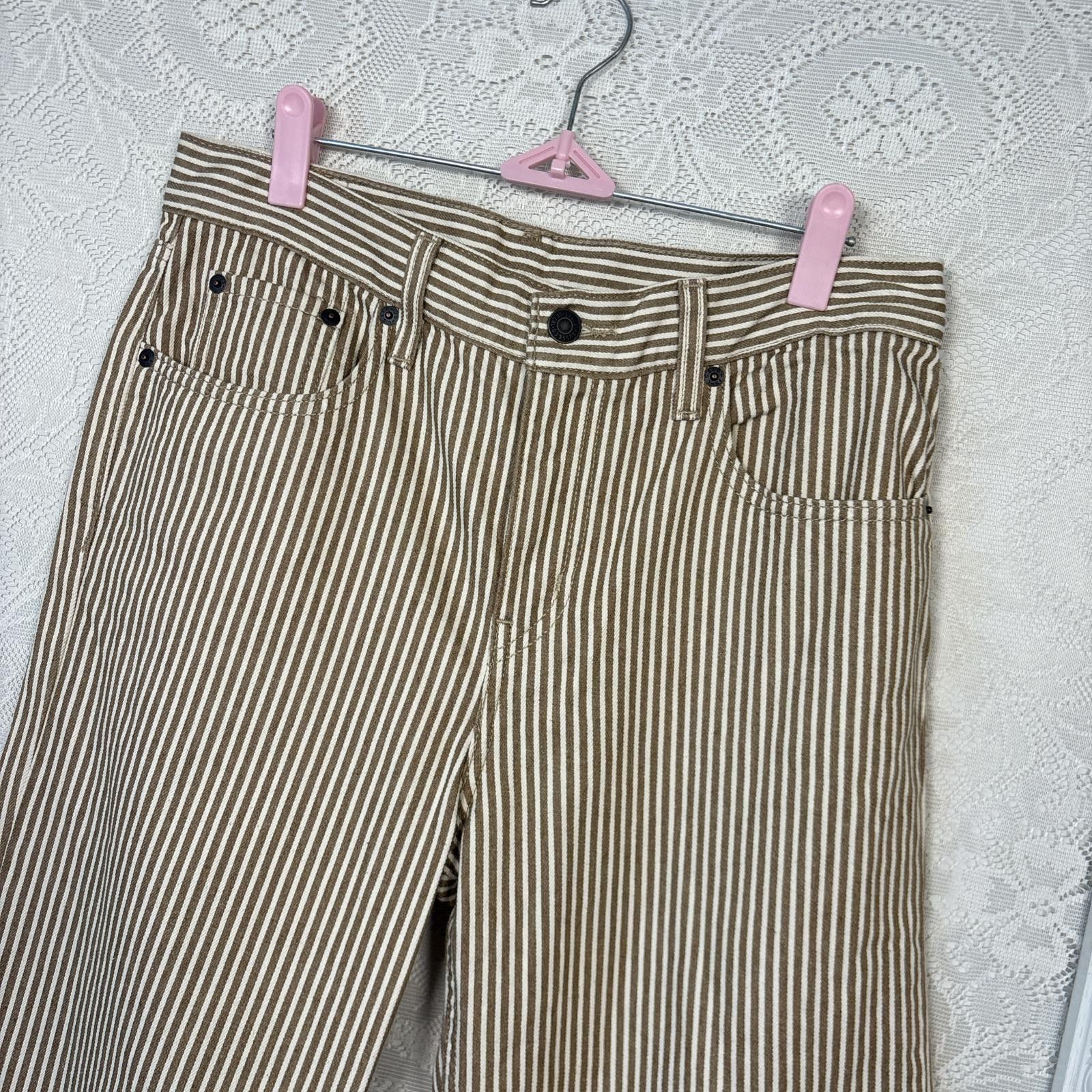 Levi's vintage levi's cottage core striped brown pants Size 28" / US 6 / IT 42 - 5 Thumbnail