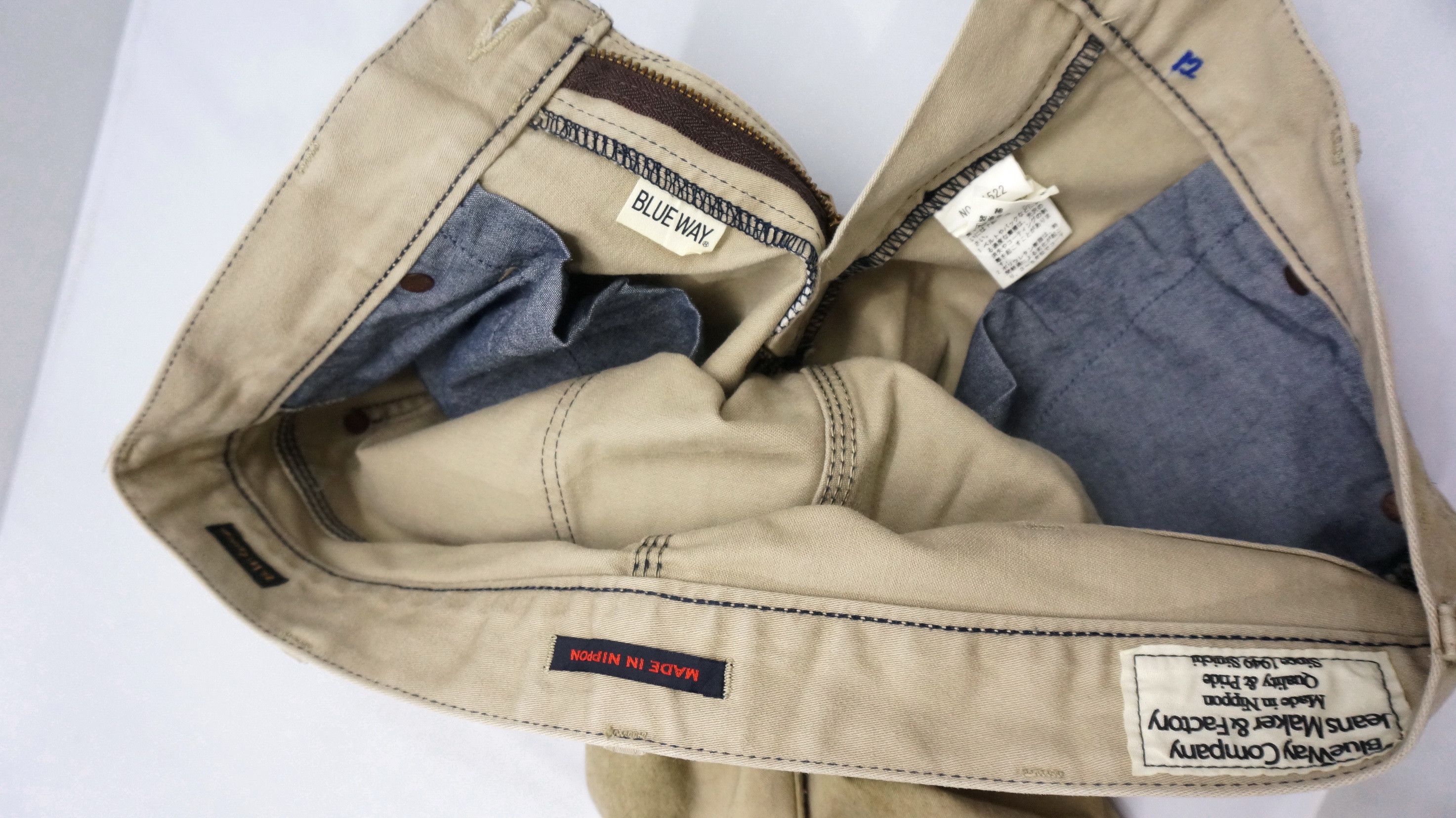Japanese Brand 💥 Japan Blueway Made In Nippon Whisker Pants Size US 32 / EU 48 - 12 Thumbnail