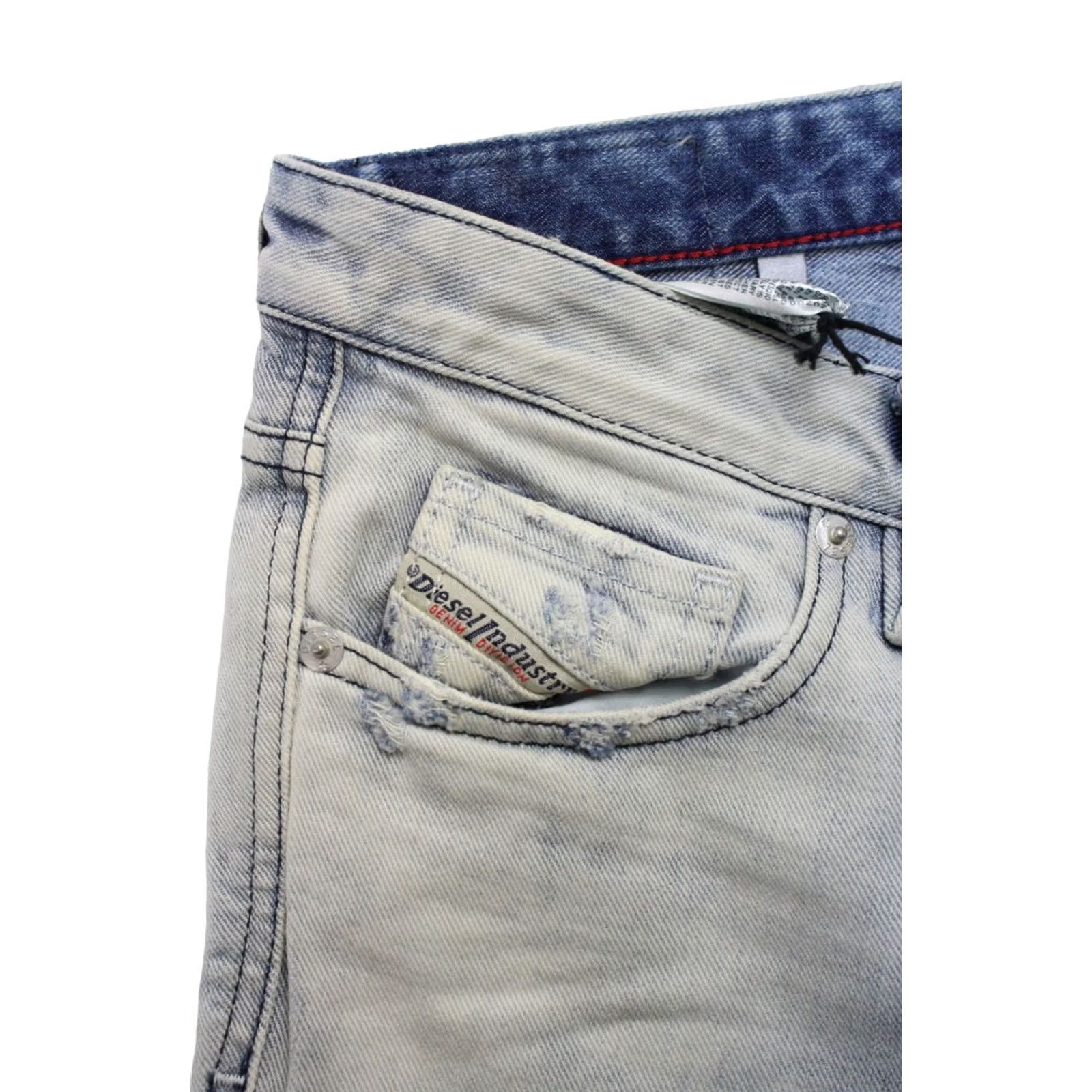 Diesel DIESEL MyBoy Regular Slim-Straight Low Waist 0827B Jeans Women's W24 Ripped Size 42" / US 20 - 6 Thumbnail