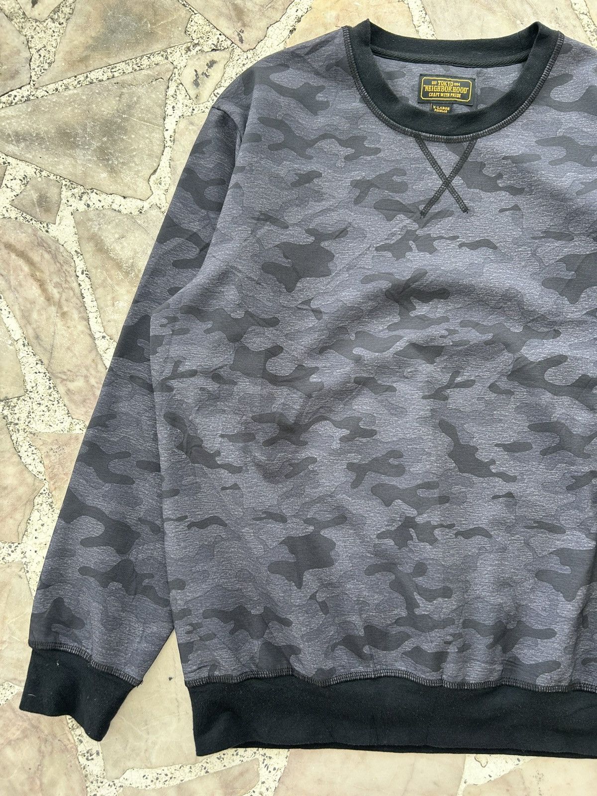 Neighborhood Neighbourhood Nylon Sweatshirt Black Camo Size US M / EU 48-50 / 2 - 2 Thumbnail