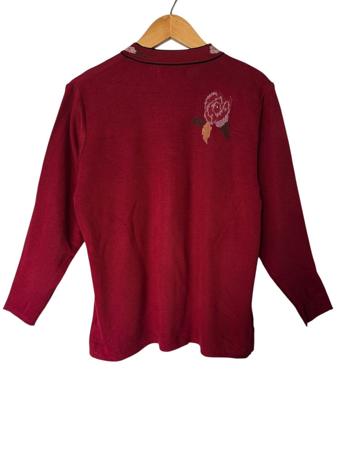 Aran Isles Knitwear Vintage Leomarina Big Logo Button Ups Knitwear Sweater Size M / US 6-8 / IT 42-44 - 6 Thumbnail