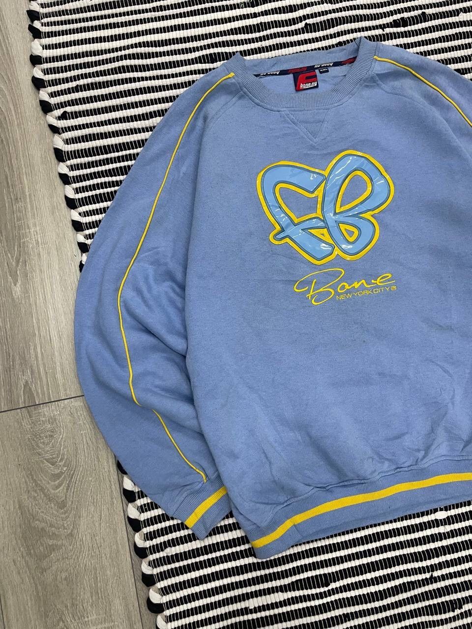 Japanese Brand × Vintage Vintage Fishbone New York FB Logo Baggy Sweatshirt Y2K Size US XXL / EU 58 / 5 - 2 Thumbnail