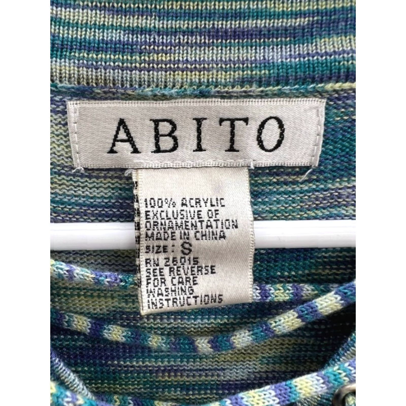 Vintage Womens abito Blue Heathered Long Sleeve Shirt Small Size S / US 4 / IT 40 - 3 Thumbnail