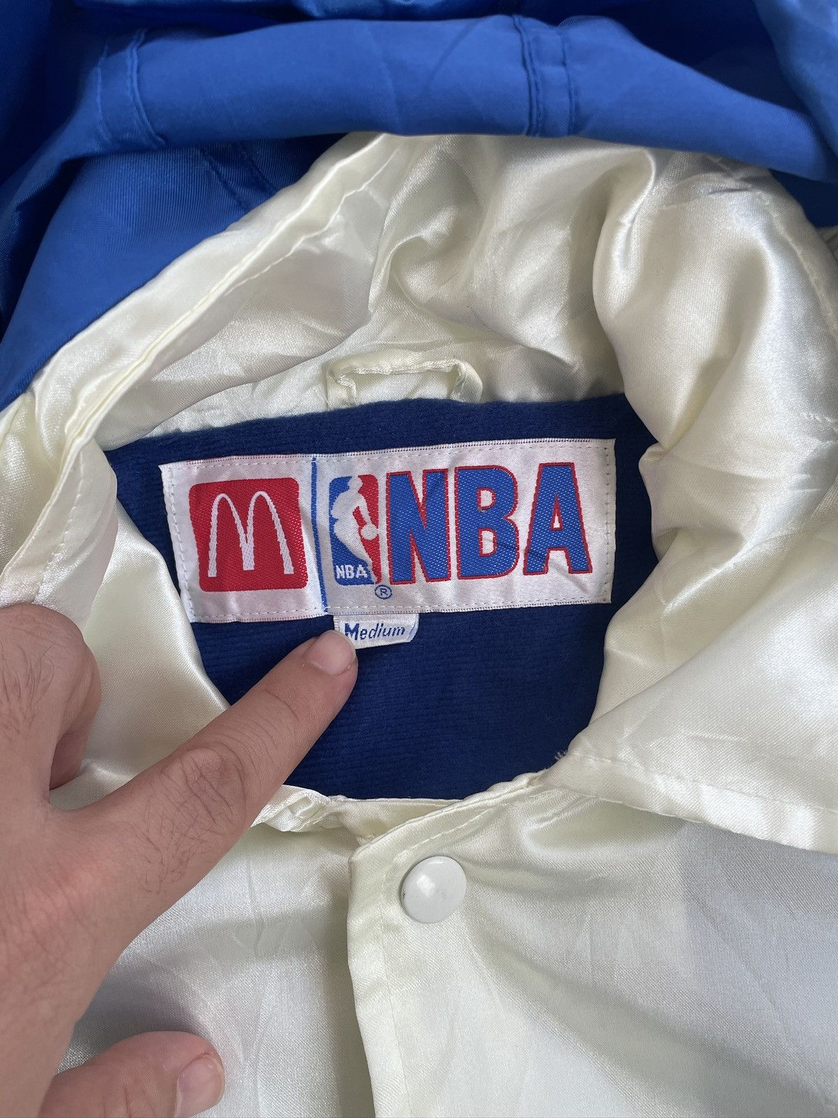 NBA VINTAGE 90s NBA X MCDONALDS HOODED COACH JACKET Size US M / EU 48-50 / 2 - 4 Thumbnail