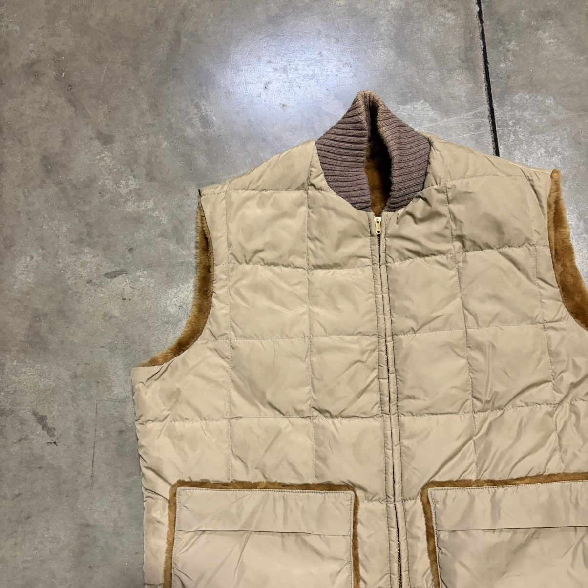 Vintage Vintage Tempco Down Puffer Vest Talon Zip Faux Fur 60s 70s Size US L / EU 52-54 / 3 - 4 Thumbnail