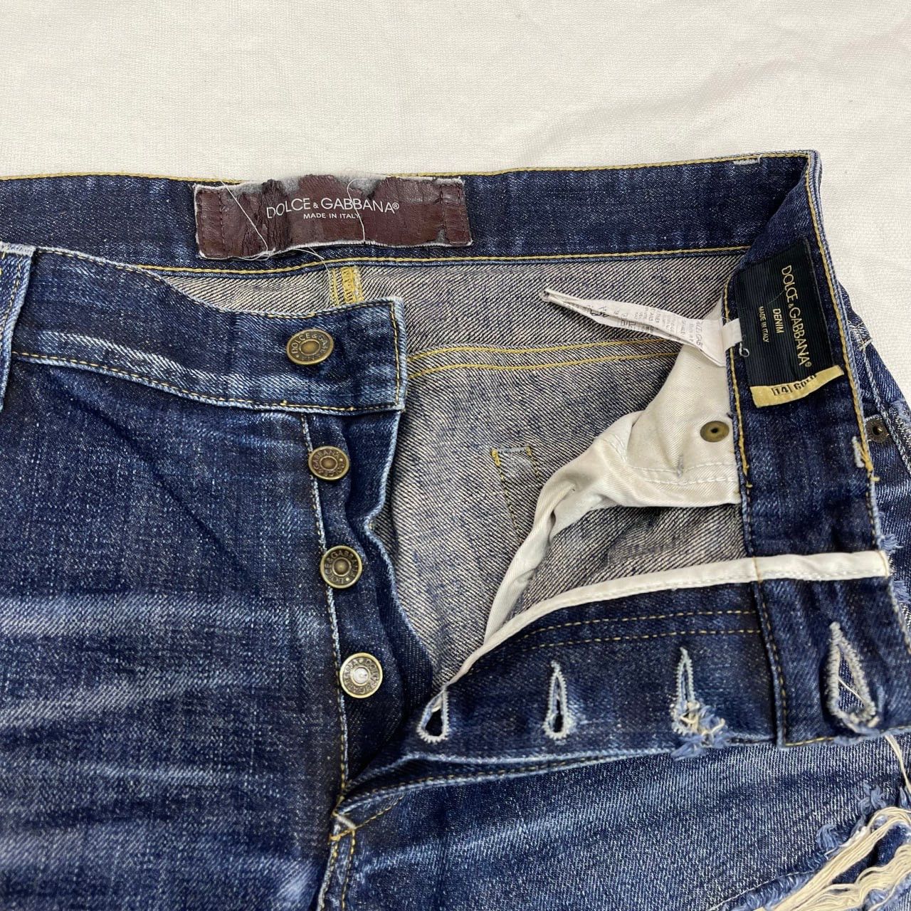 Dolce & Gabbana D&G 14 GOLD Made In Italy Denim Jeans #1103/AM Size US 34 / EU 50 - 8 Thumbnail