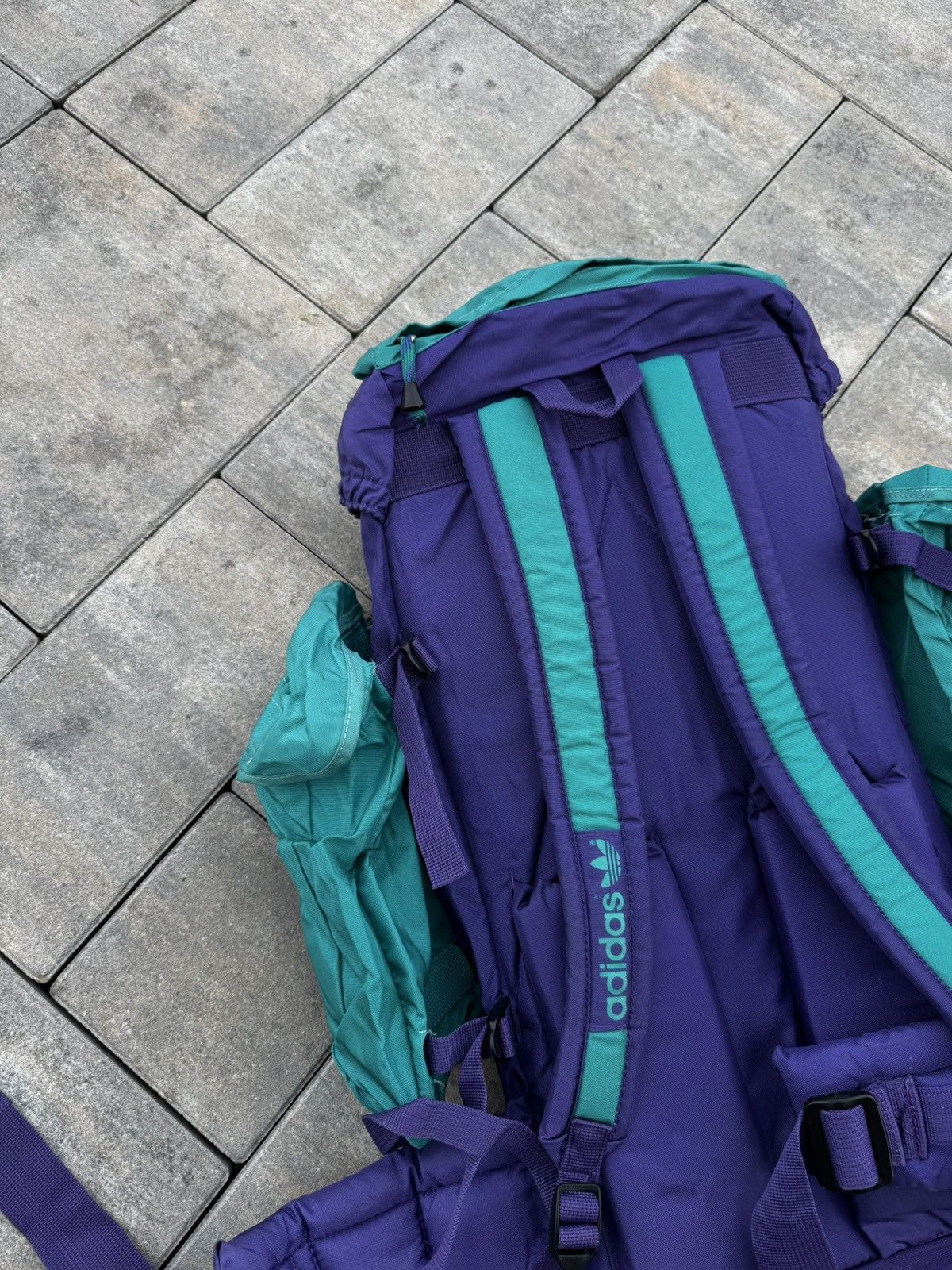 Adidas CRAZY! Adidas Retro 90s Pro 50 Himalaya Backpack Hiking Rare Size ONE SIZE - 18 Thumbnail