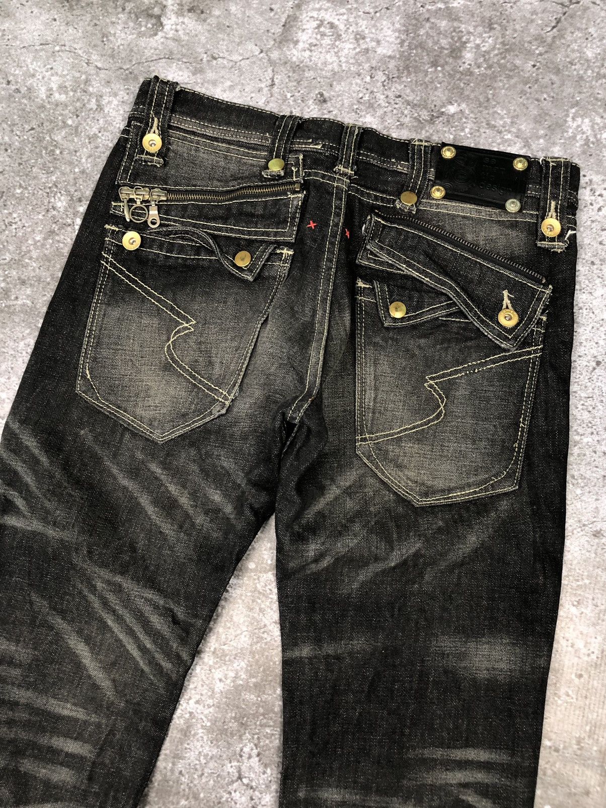 If Six Was Nine × Le Grande Bleu (L.G.B.) × semanticdesign SEMANTIC DESIGN RIPPED JEANS Size US 30 / EU 46 - 3 Thumbnail