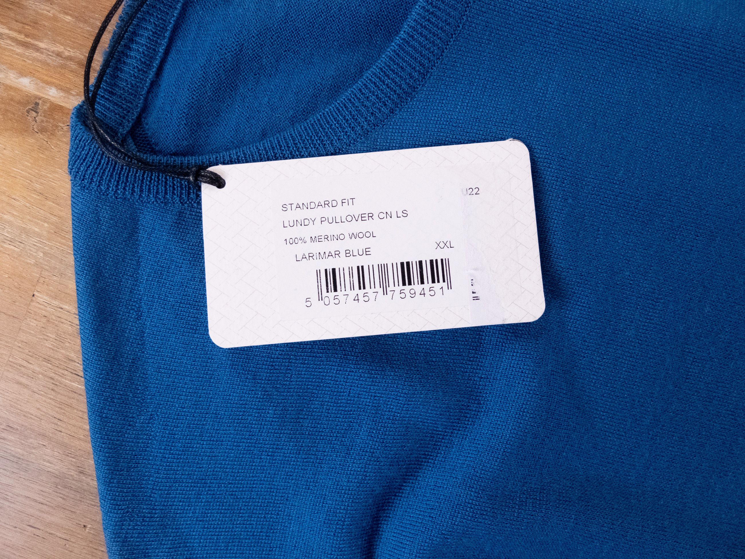 John Smedley JOHN SMEDLEY blue New Zealand merino wool sweater XXL Size US XXL / EU 58 / 5 - 3 Thumbnail