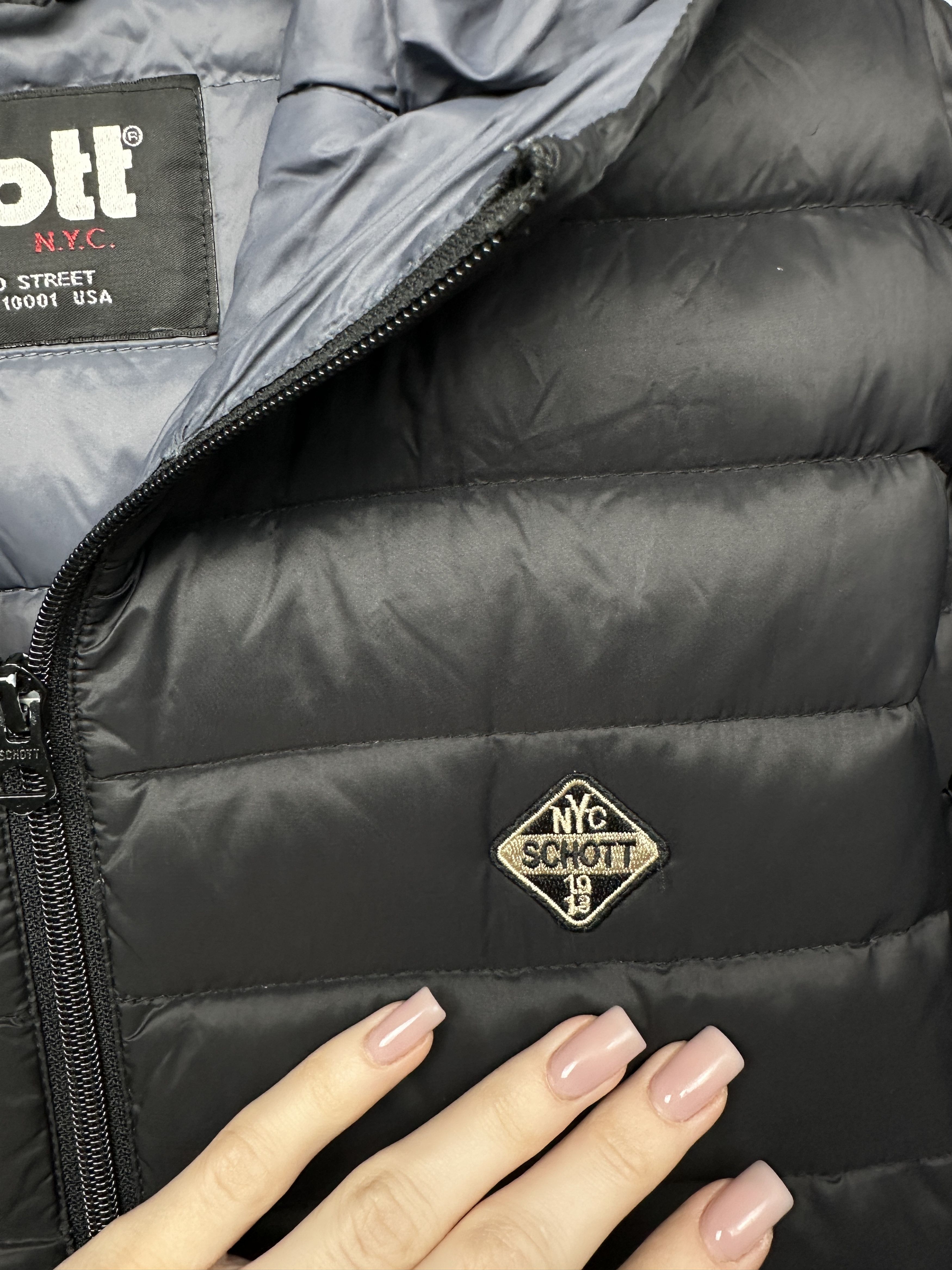 Schott Schott Nyc Mens Nylon Puffer Duck Down Jacket Size US M / EU 48-50 / 2 - 3 Thumbnail