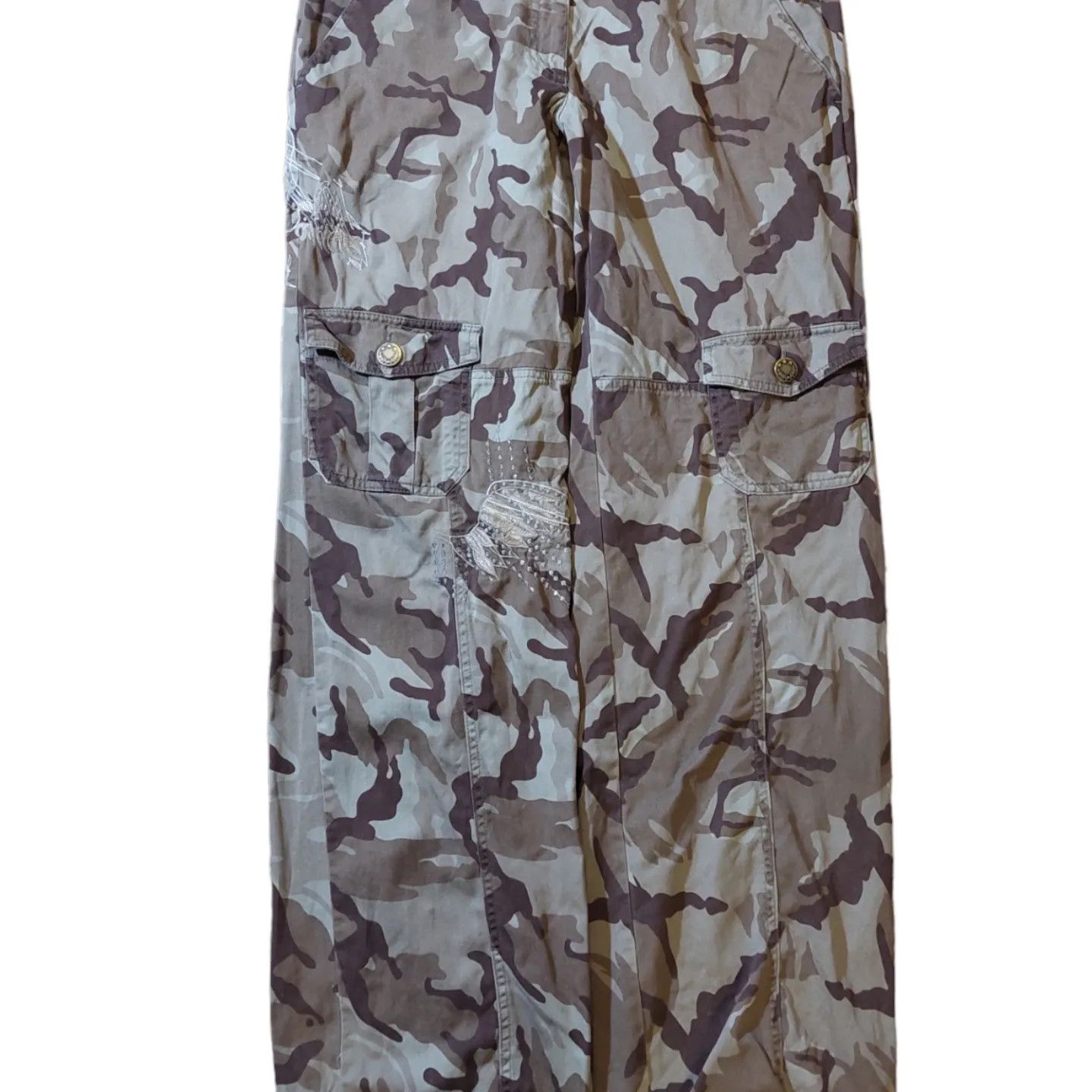 20471120 Vintage Japanese camo cargo basic parachute pants Size US 28 / EU 44 - 2 Thumbnail