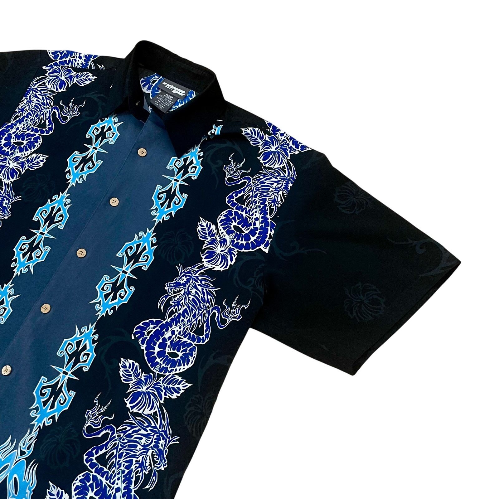 Vintage Y2k Extreme Gear Dragon Button Up Shirt - Size M Size US M / EU 48-50 / 2 - 4 Thumbnail