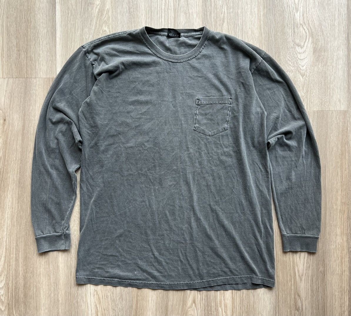 Stussy × Vintage Vintage Stussy Washed Dray Long Sleeve Back Big Logo Size US L / EU 52-54 / 3 - 3 Thumbnail