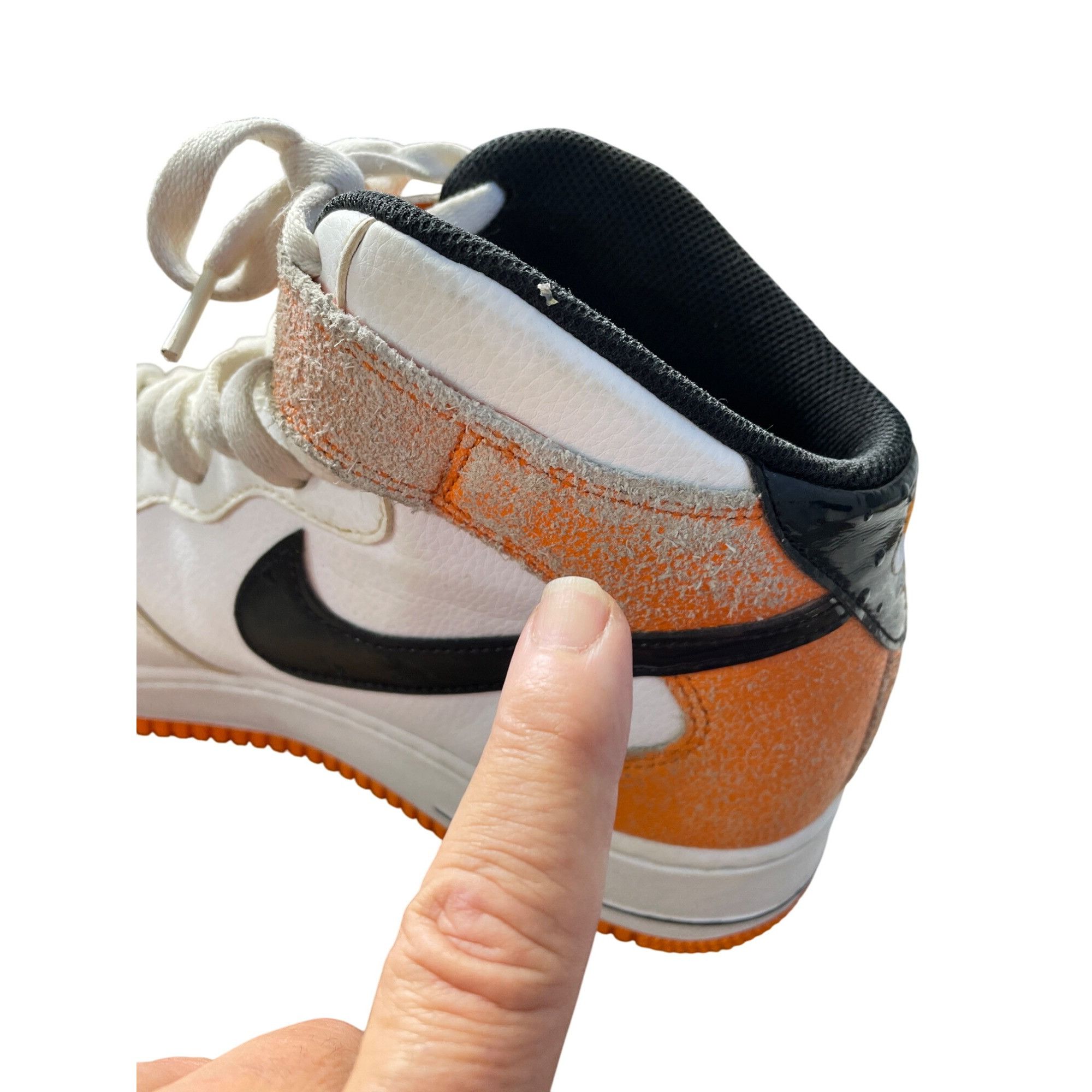 Nike Nike Air Force 1 Mid "I Got Next" Mens white orange Sneakers Size US 12 / EU 45 - 10 Thumbnail
