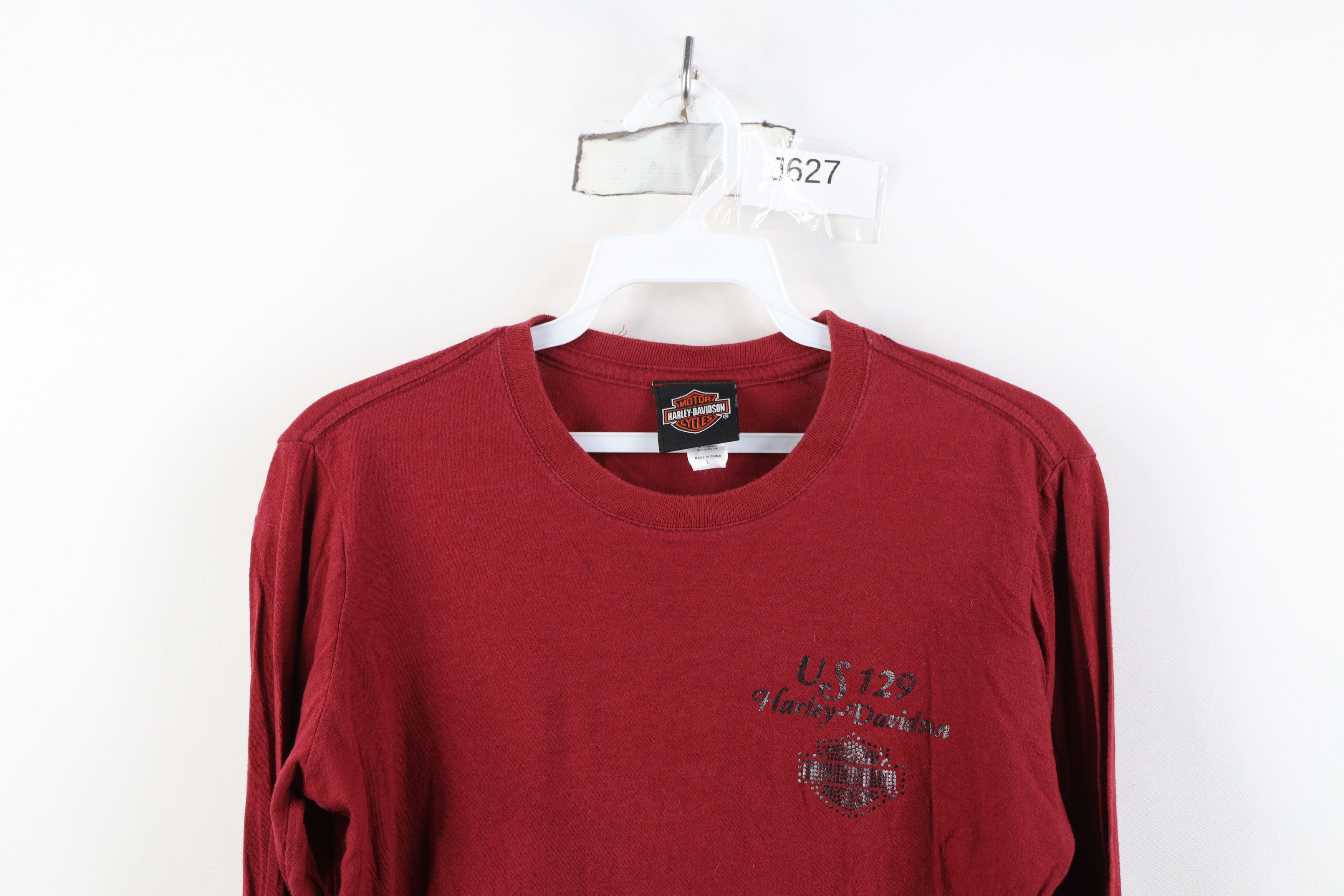 Harley Davidson Vintage Y2K Harley Davidson Dragon Long Sleeve T-Shirt Red Size US L / EU 52-54 / 3 - 2 Thumbnail
