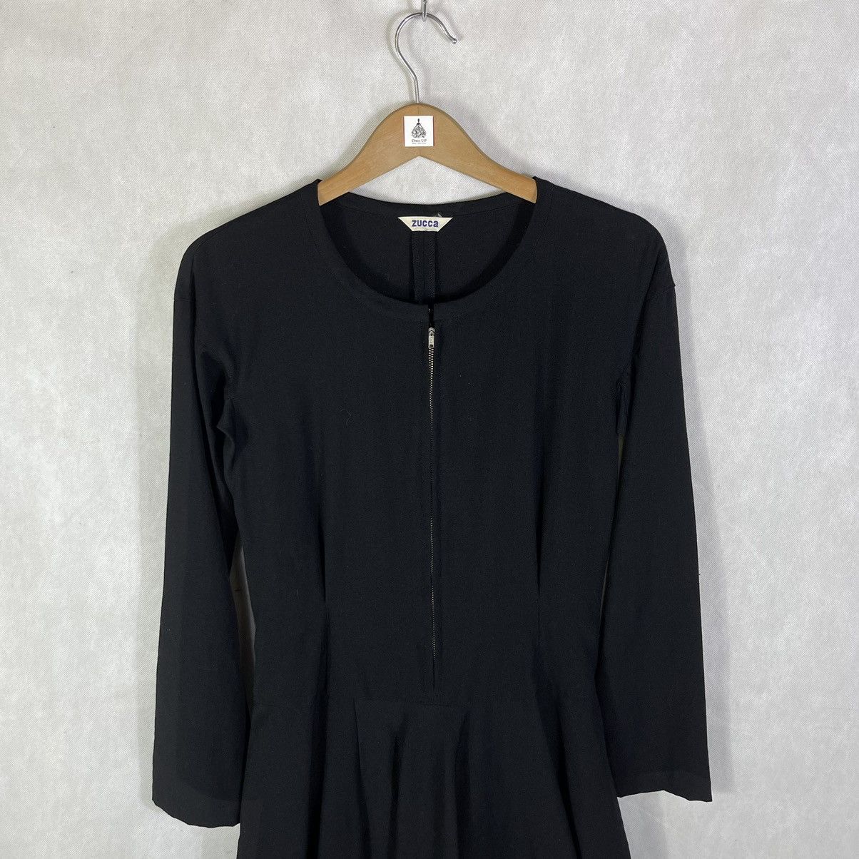 Issey Miyake × Zucca Rare! Zucca by Issey Miyake Asymmetrical Wool Mini Dress Size M / US 6-8 / IT 42-44 - 3 Thumbnail