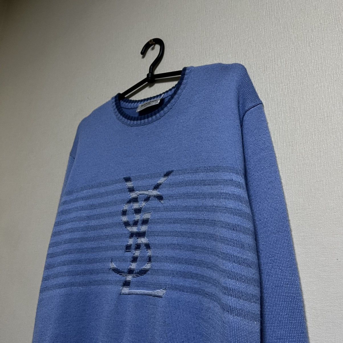 Navy/Blue YSL Sweater Big Logo YSL Sweatshirt