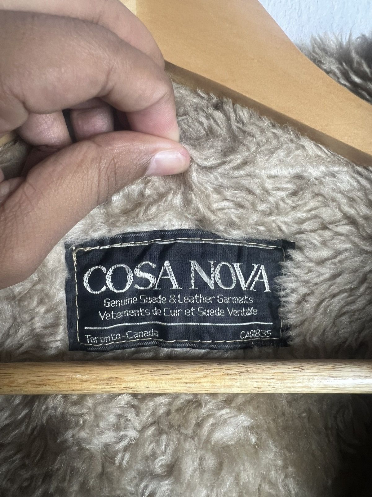 Vintage Vintage 70s Cosa Nova Tan Leather Suede Faux Fur Jacket Size US M / EU 48-50 / 2 - 18 Thumbnail
