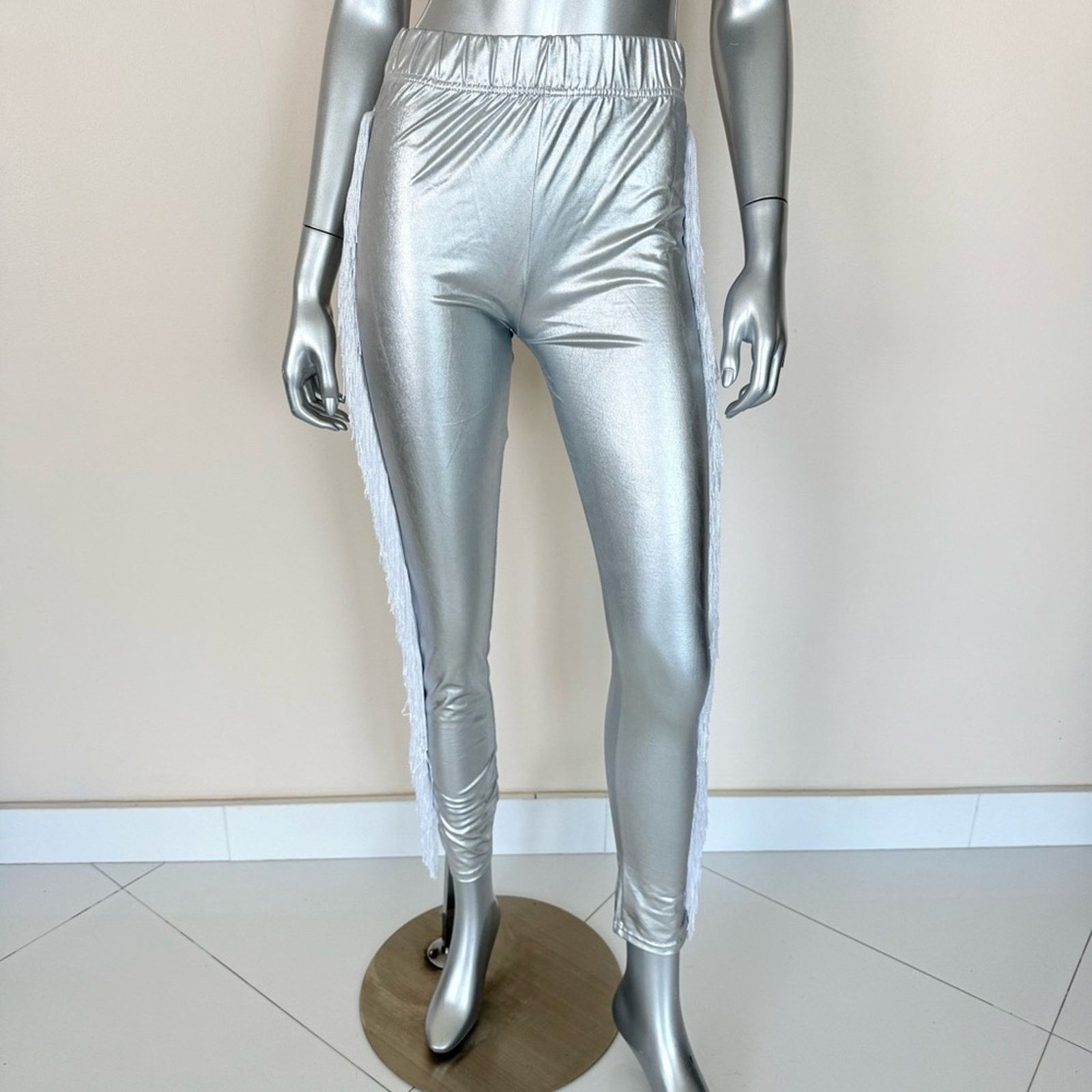 Other NEW!!! Halloween women silver pants size S/M Size 27" / US 4 / IT 40 - 1 Thumbnail