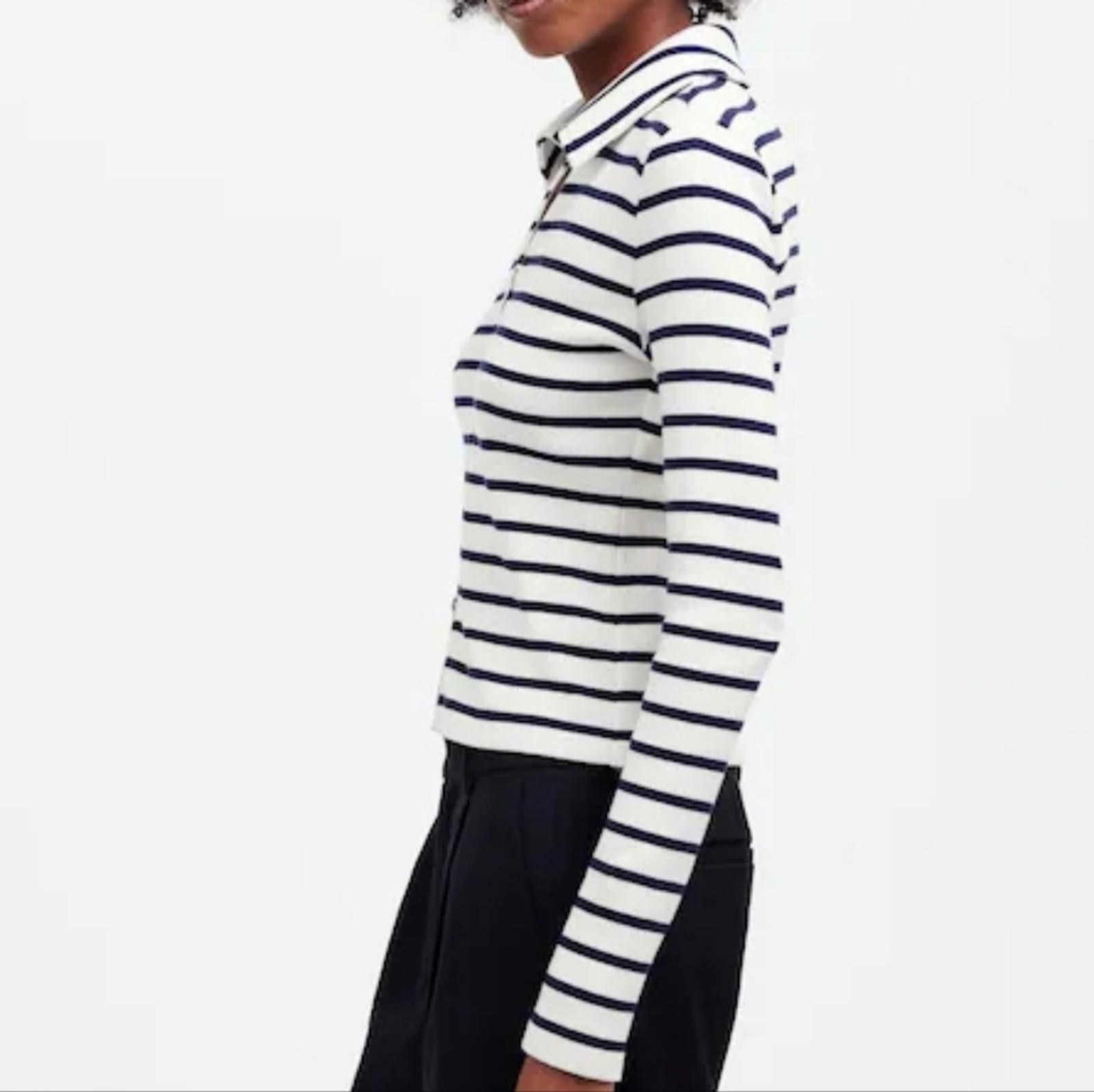 Madewell Madewell Ribbed Zip-Front Tee Size XS / US 0-2 / IT 36-38 - 4 Thumbnail