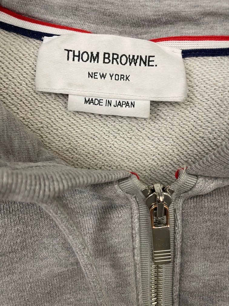 Thom Browne Thom browne Gray four-striped zipper jacket 2504-Nextarrow Size US M / EU 48-50 / 2 - 6 Thumbnail