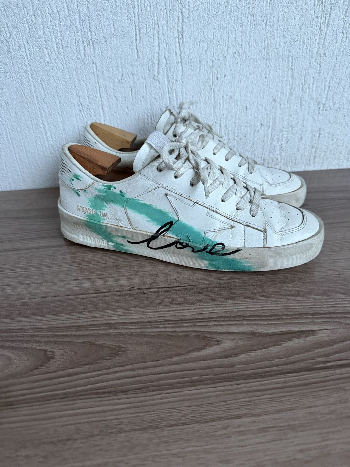Golden Goose stardan ( love in an a instant) Limited edition sneaker Size US 8 / EU 41 - 3 Thumbnail