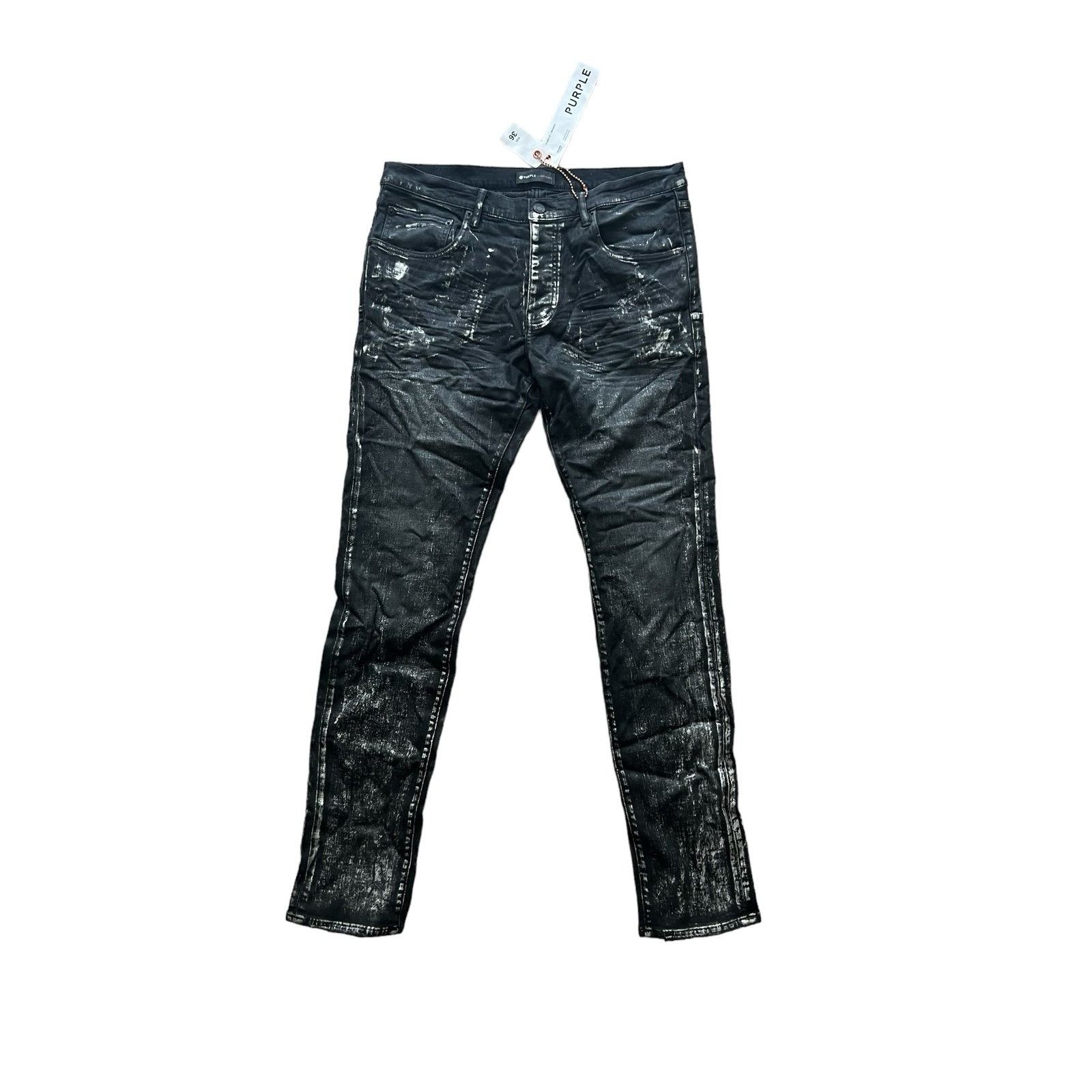 image of Jeans Mens Slim Fit P001 Black Size 36/32